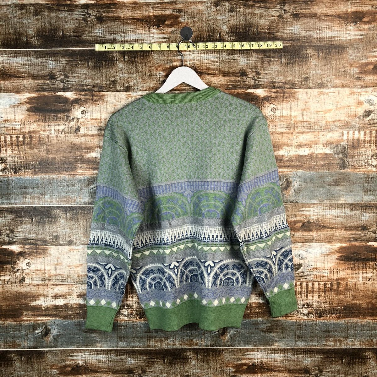 Homespun Knitwear × Japanese Brand × Palmer Trading Company Arnold Palmer vintage japan art Green Knitwear #A1254 Size L / US 10 / IT 46 - 15 Thumbnail