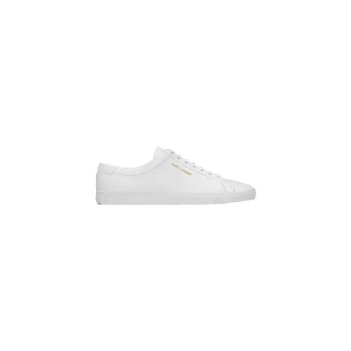 Saint Laurent Paris oc11z1225 606833 Andy Sneakers in Leather in White Size US 9 / EU 42 - 1 Preview