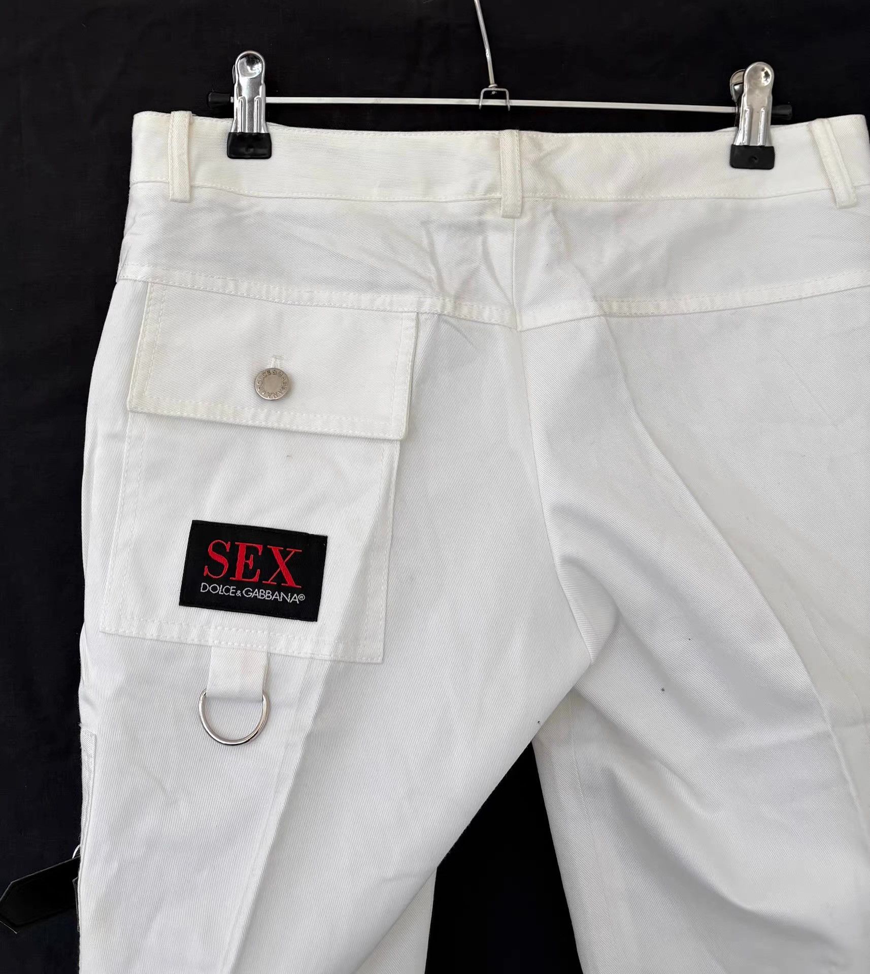 Dolce & Gabbana Dolce & Gabbana 2003SS Women's White Lace-Up Trousers Ｑ21 Size 40" / US 18 - 4 Thumbnail