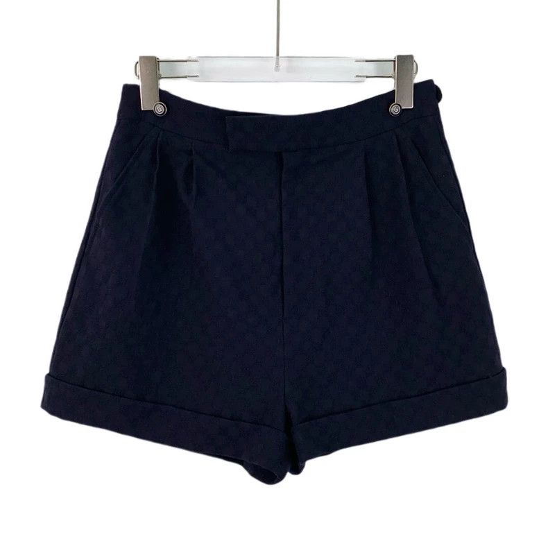 Gucci Gucci Dark blue checkerboard wool casual shorts 2506-Nextar Size 26" / US 2 / IT 38 - 1 Thumbnail