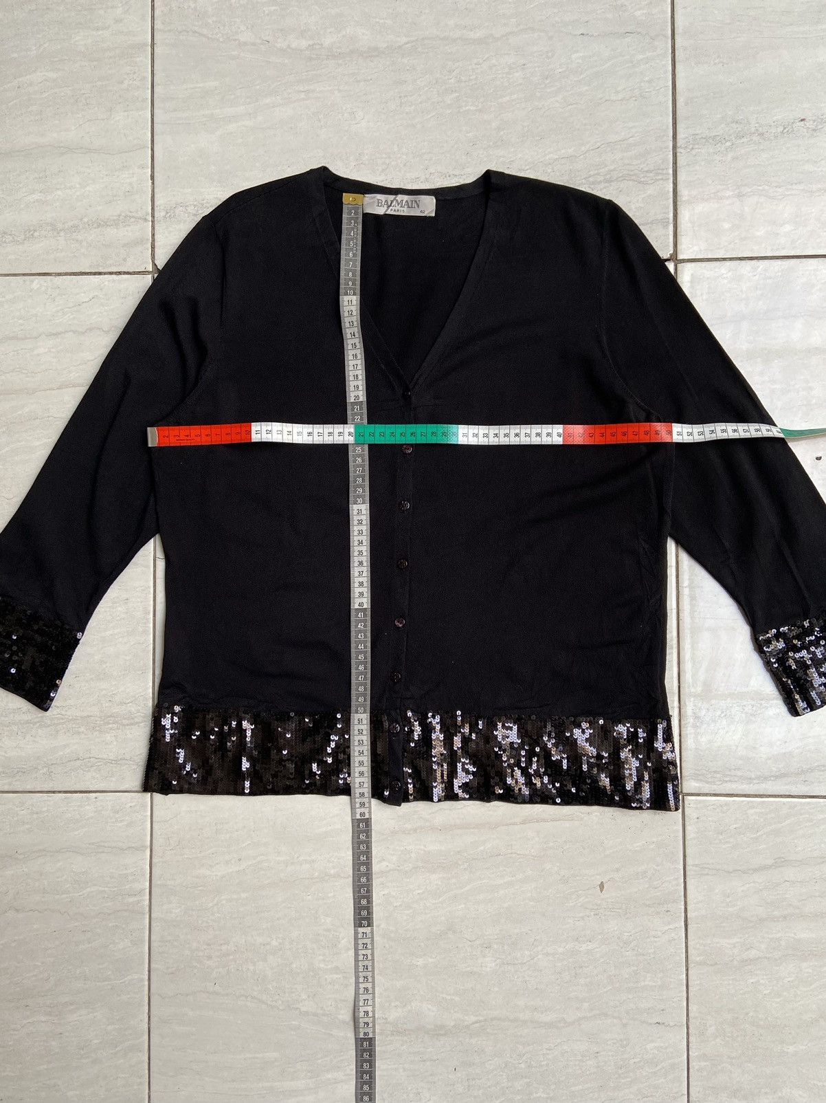 Balmain BALMAIN Black Cardigan Size US S / EU 44-46 / 1 - 2 Thumbnail