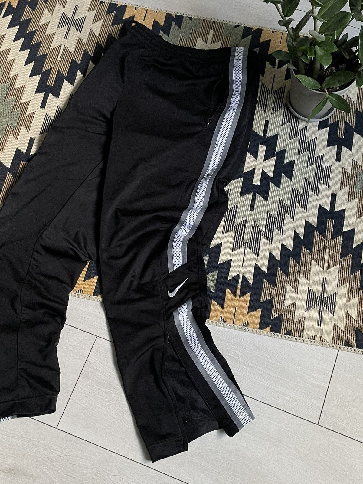 Nike × Vintage Vintage 90’s Nike Swoosh Drill Pants Size US 34 / EU 50 - 2 Thumbnail