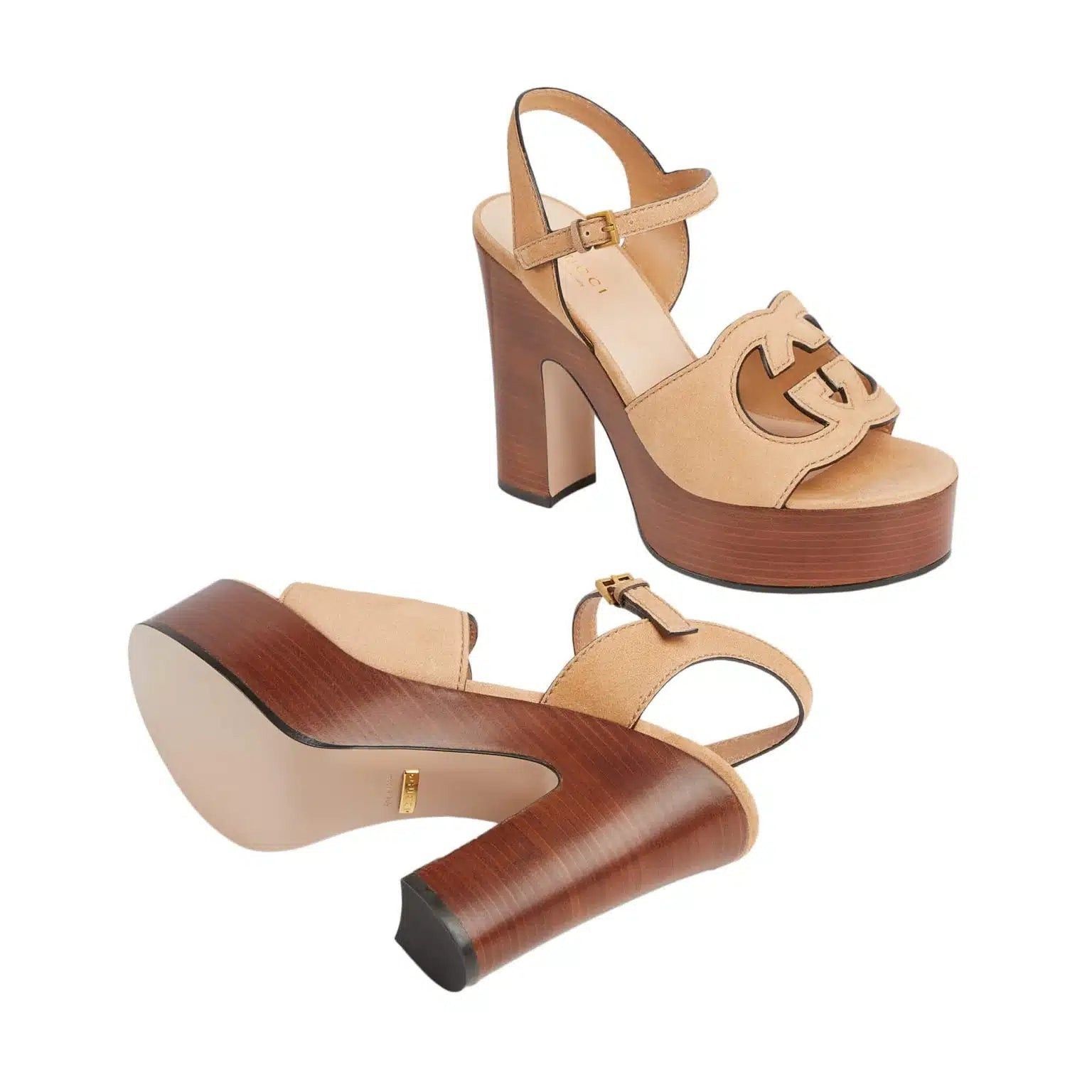 o1s1wg110125 Interlocking G Sandals in Beige