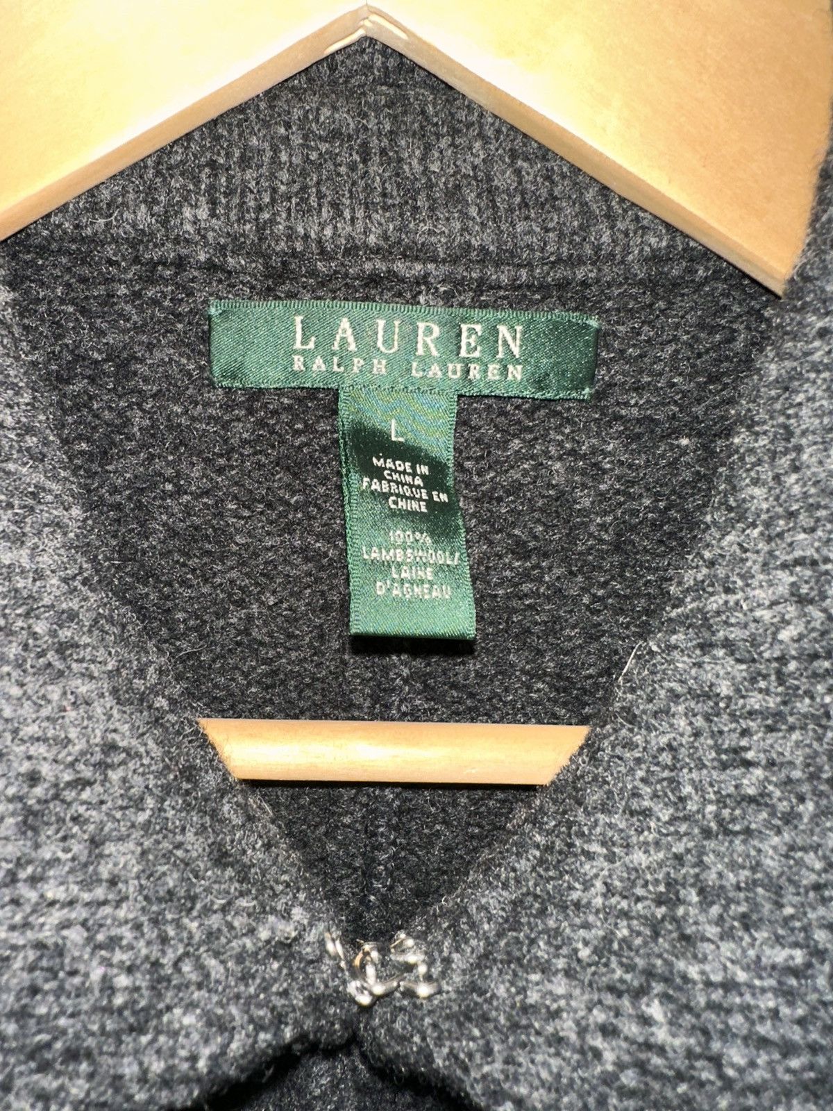 Polo Ralph Lauren × Ralph Lauren LAUREN by Ralph Lauren Lambswool trench coat no belt Size L / US 10 / IT 46 - 1 Thumbnail
