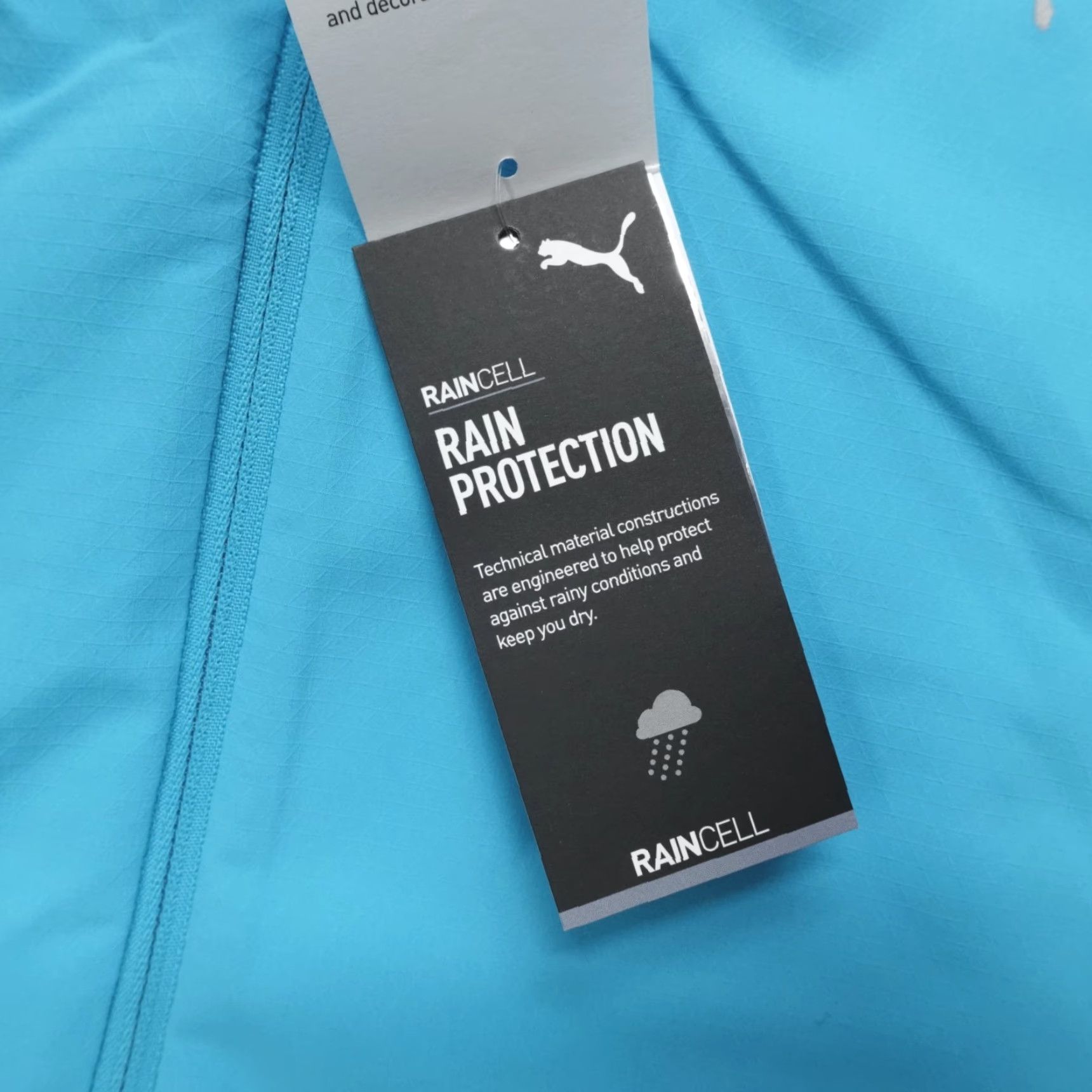 Puma PUMA Run Raincell Full Zip Jacket Mens M Size Blue Sports Outdoor Jacket Size US M / EU 48-50 / 2 - 3 Thumbnail