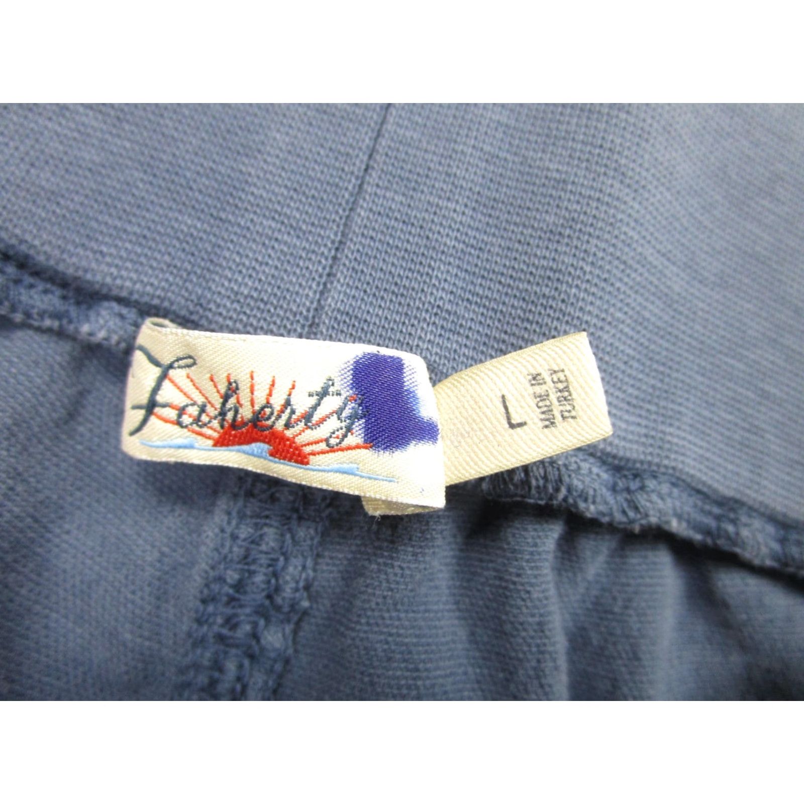 Faherty FAHERTY Pants Womens Large Blue Joggers Tapered Elastic Waist Cuffed Pockets Size 36" / US 14 / IT 50 - 7 Thumbnail