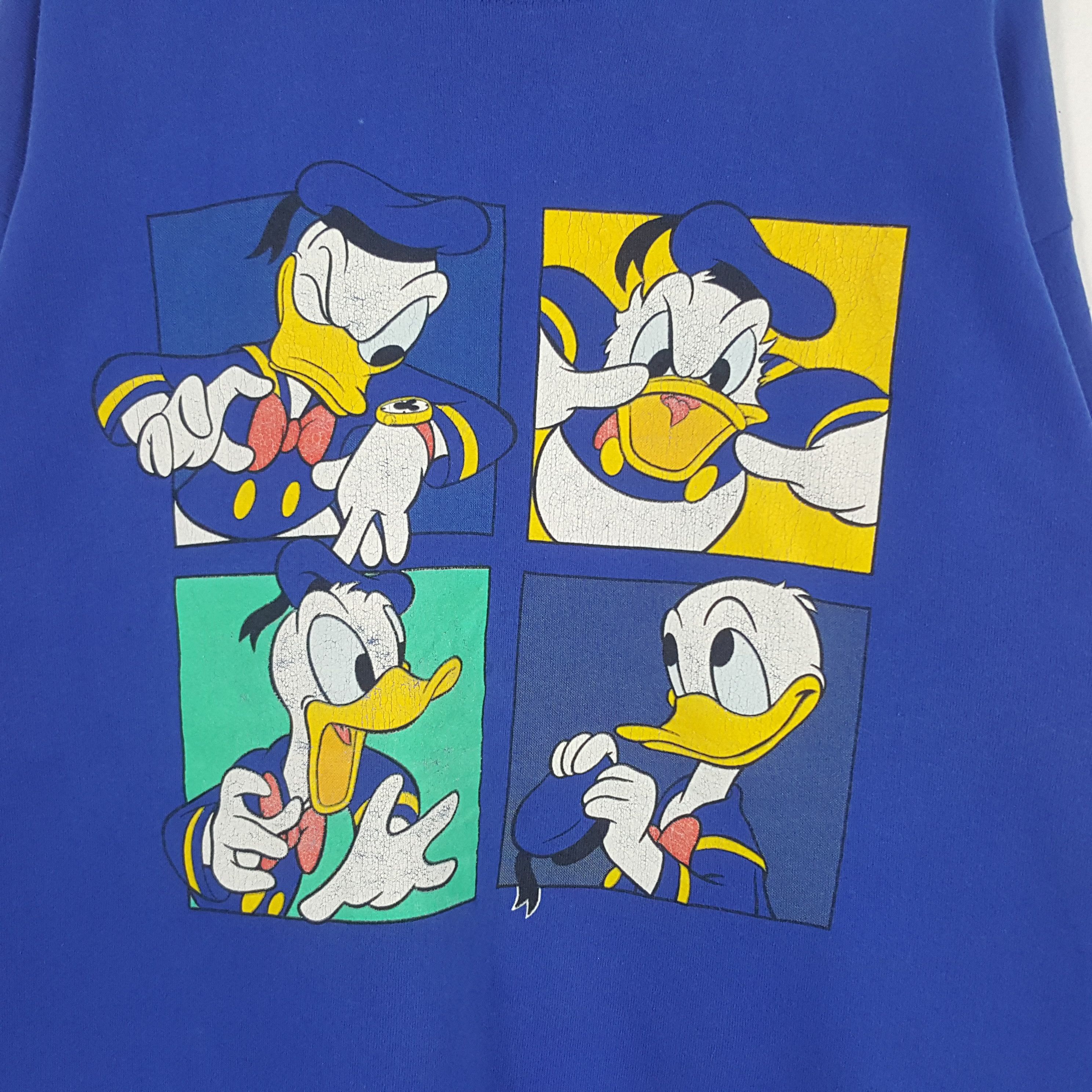 Cartoon Network × Disney × Vintage Vintage Disney Design Donald Duck Cartoon Sweatshirt Size US L / EU 52-54 / 3 - 2 Thumbnail