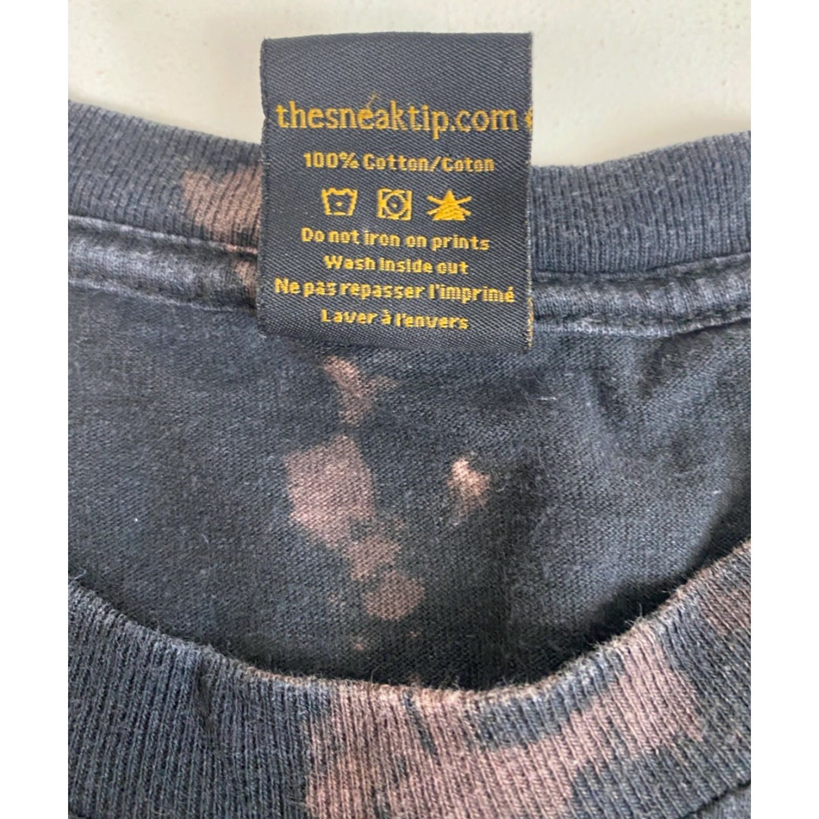 Vintage Sneaktip Men’s Force vs Flight Official Tie Dye T-Shirt Made in USA Sz L Black Crew Neck Short Sleeve 100% Cotton Shirt Size US L / EU 52-54 / 3 - 6 Thumbnail