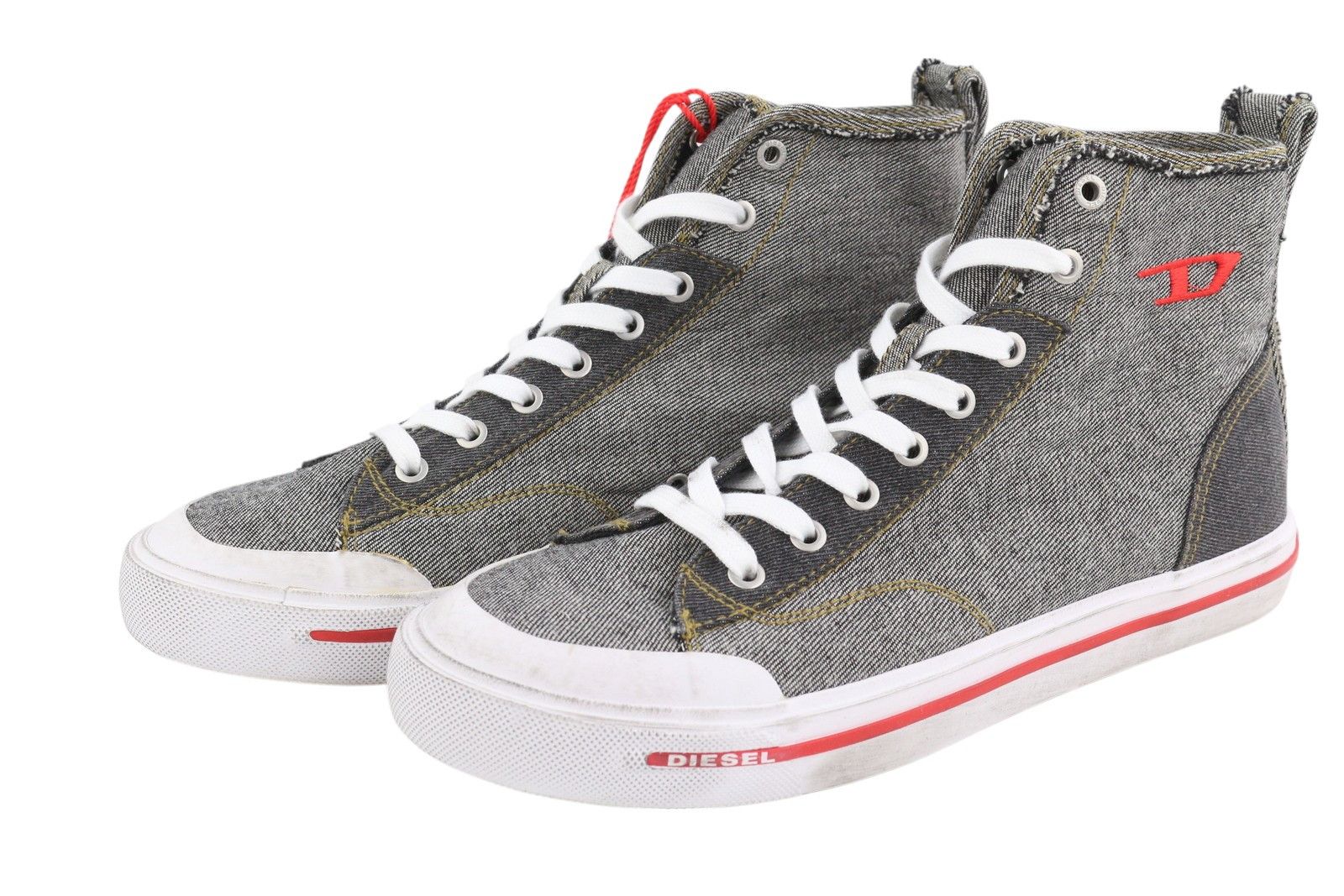 Diesel S-ATHOS MID EU42 Dark Denim Laced Almond Toe 40858 Size US 9 / EU 42 - 4 Thumbnail