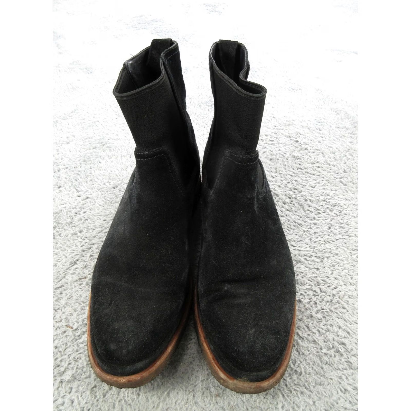 Vince Vince Womens Chelsea Boots Black Suede Ankle Booties Leather Lining Rubber Sole Size 9 M Casual Size US 9 / IT 39 - 5 Thumbnail