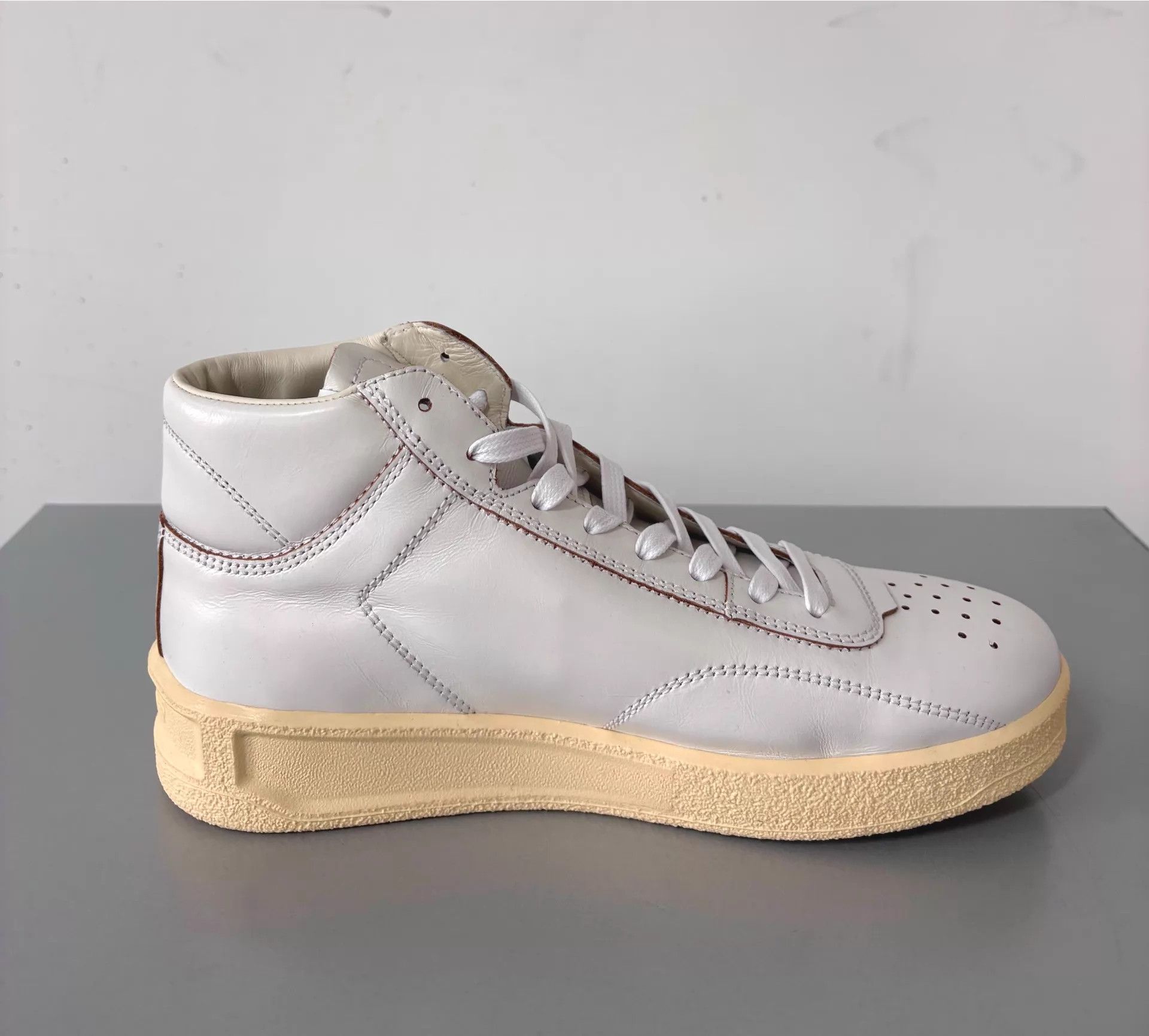 Jil Sander Jil Sander Men's High-Top 40 Off-White/Yellow Sole Size US 7 / EU 40 - 2 Thumbnail