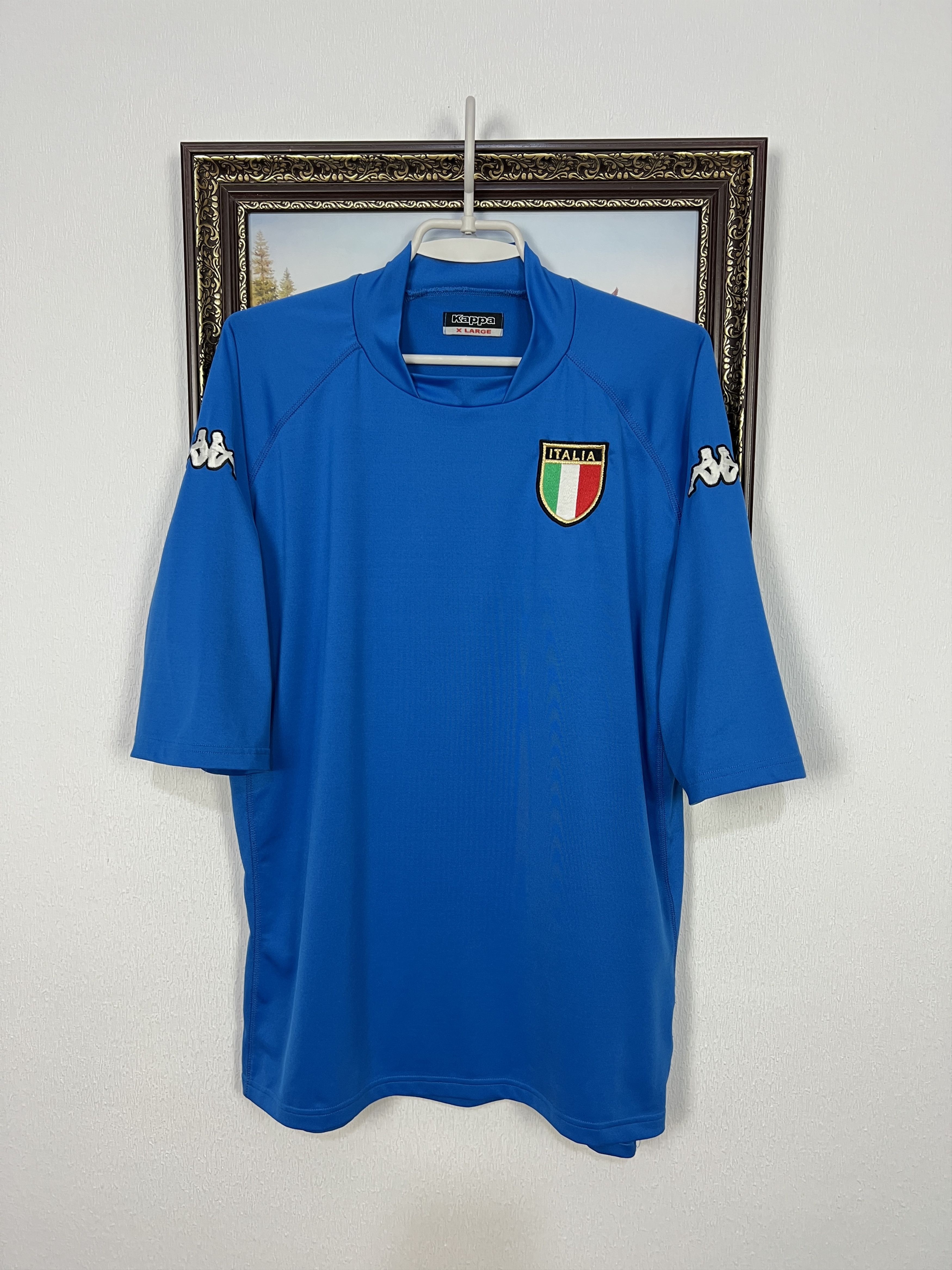 Kappa Italy Home football shirt 2000 Soccer Kappa Blue Jersey Size US XL / EU 56 / 4 - 1 Thumbnail