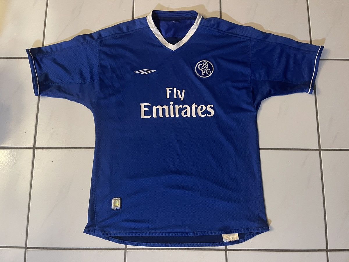Umbro Chelsea Home Football Shirt 2003 Soccer Umbro Jersey Mens XL Size US XL / EU 56 / 4 - 1 Thumbnail