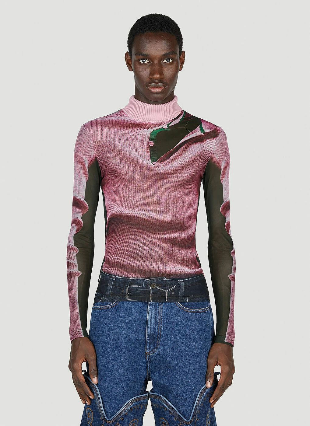 image of Jean Paul Gaultier Trompe L'oeil Top in Yproject/Jean Paul Gaultier Trompe L, Men's (Size Small)