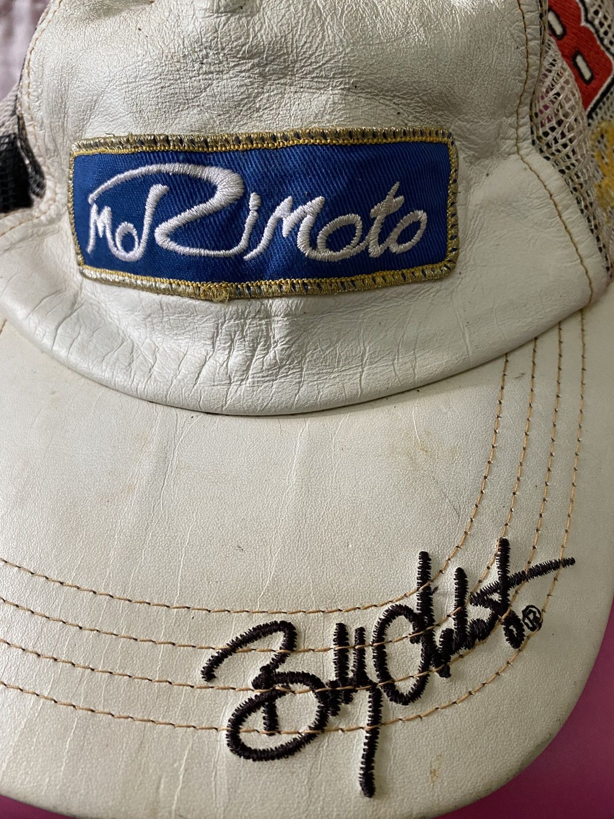 Other MariMoto Racing Leather Mesh Cap Size ONE SIZE - 2 Thumbnail