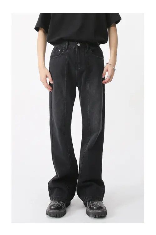 Other Vintage washed casual elastic waist denim trousers Size US 32 / EU 48 - 1 Thumbnail