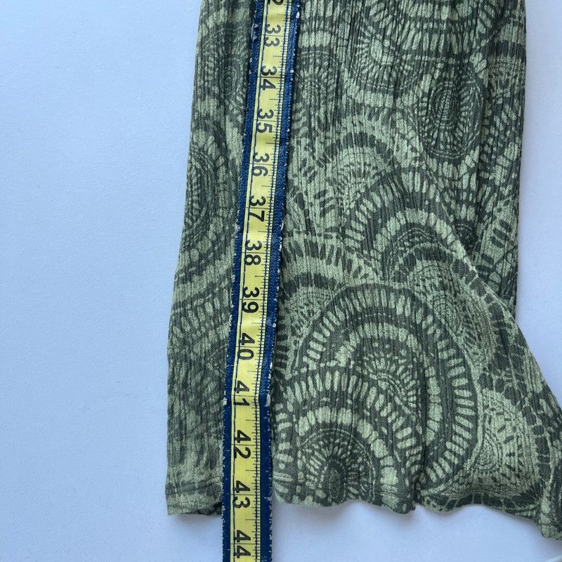 Designer Three dots Wide-Leg Mandala Graphic Pants Green Medium Size 30" / US 8 / IT 44 - 5 Thumbnail