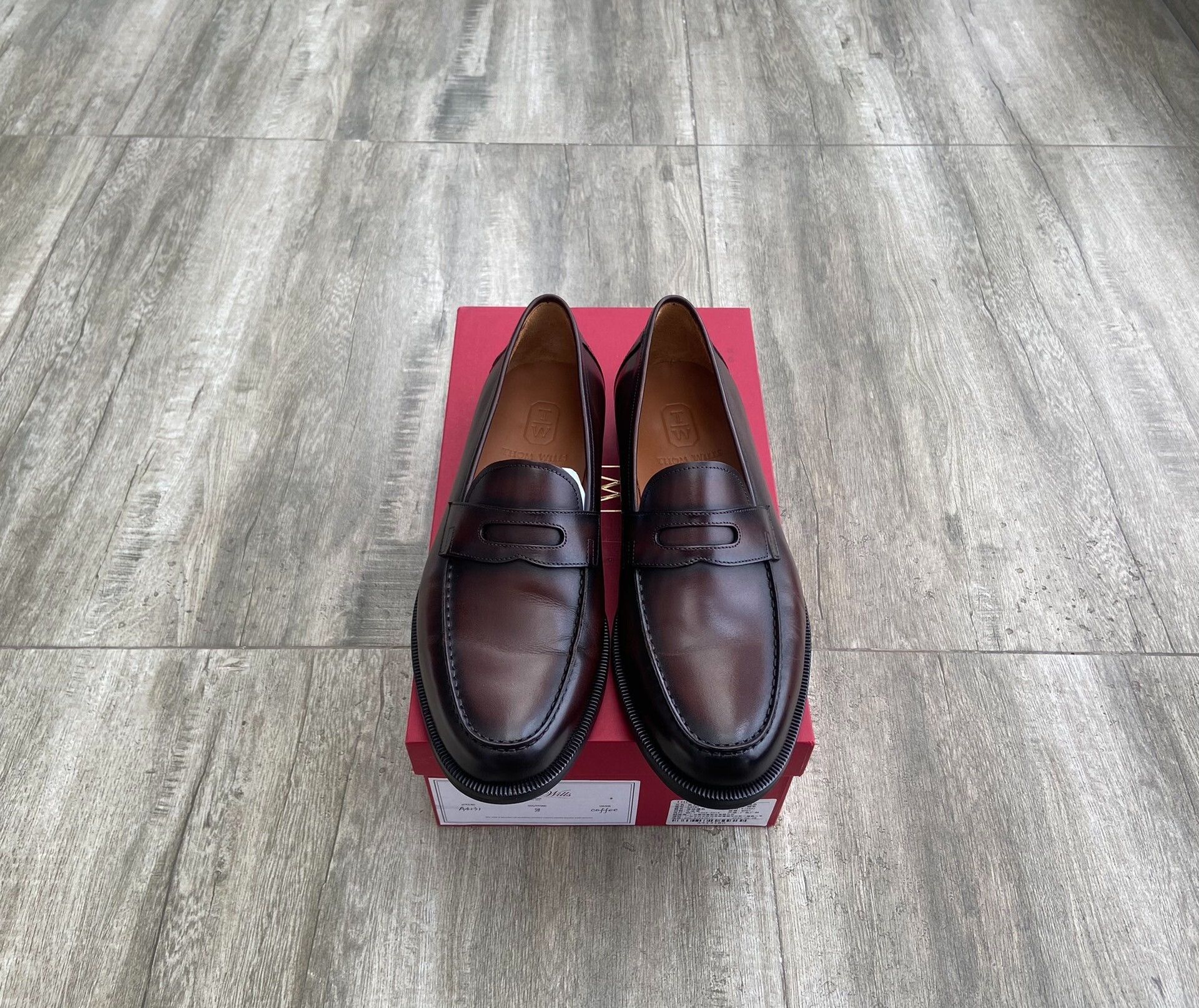 Japanese Brand Thom Wills Leather Slip-On Loafers Size US 8 / EU 41 - 1 Thumbnail