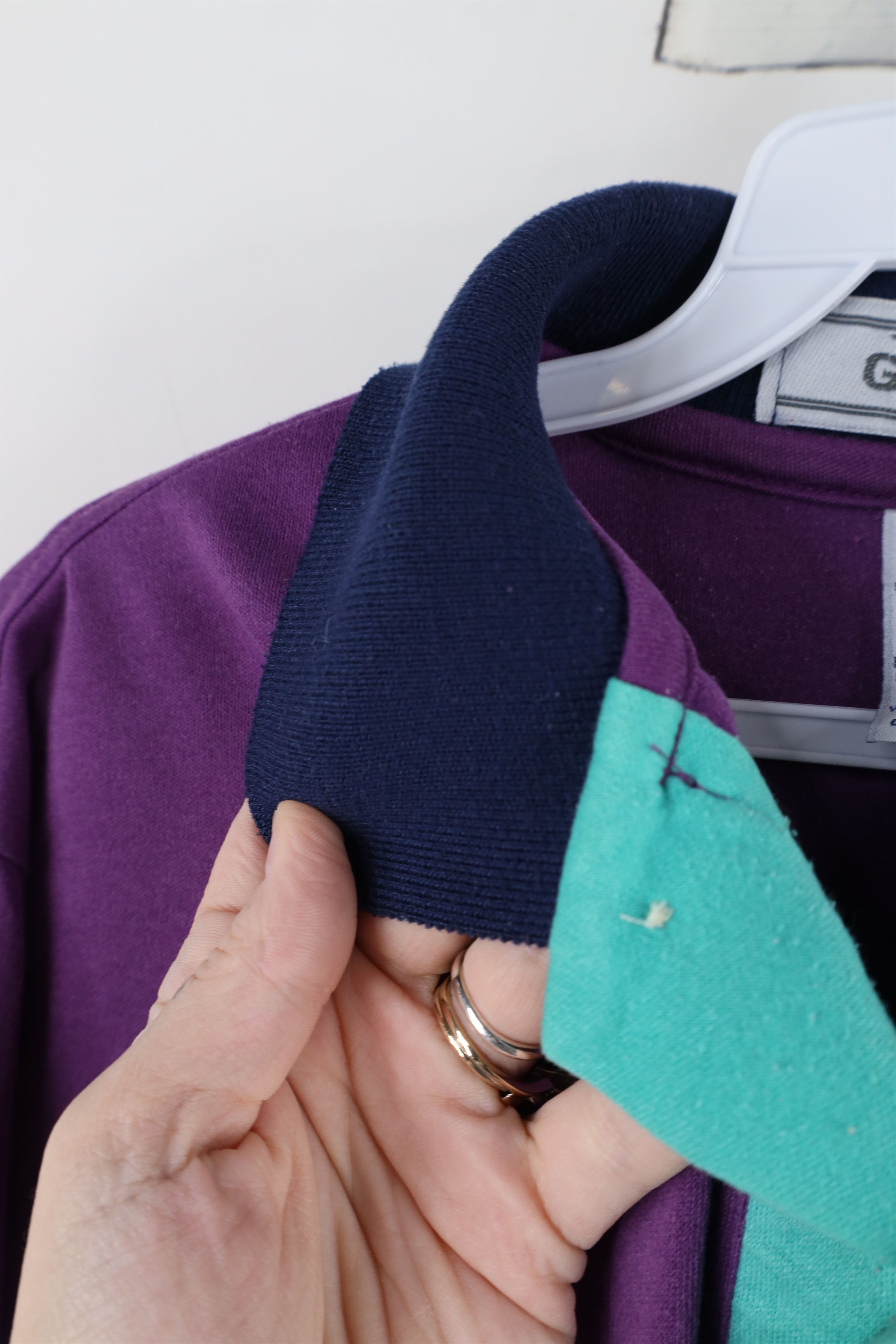 Vintage Vintage 90s Spell Out Matco Tools Polo Shirt Purple USA Size US L / EU 52-54 / 3 - 8 Thumbnail