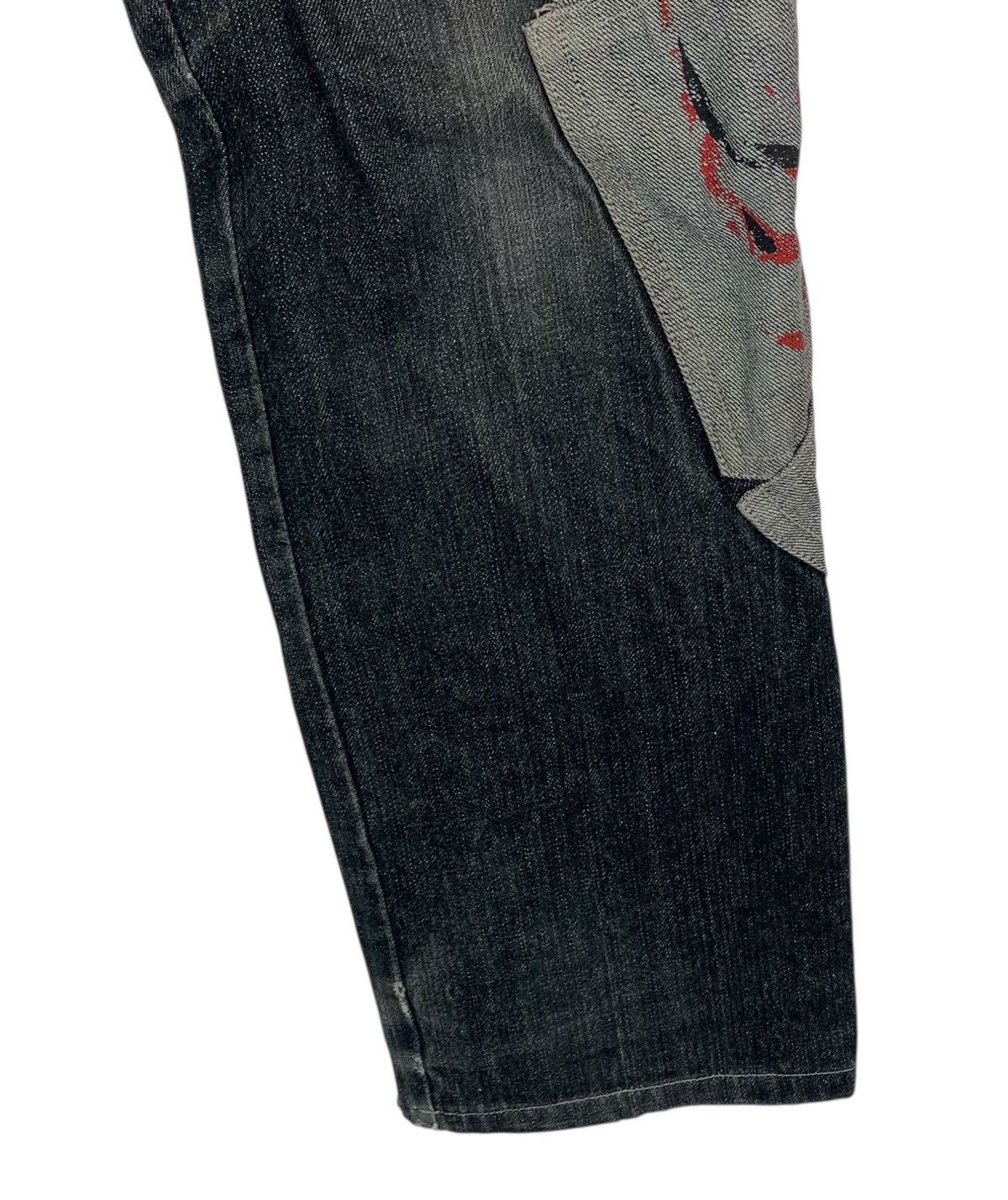 Kapital JAPANESE BRAND GUMU STYLE PATCHWORK POCKET DENIM PANTS Size US 30 / EU 46 - 12 Thumbnail