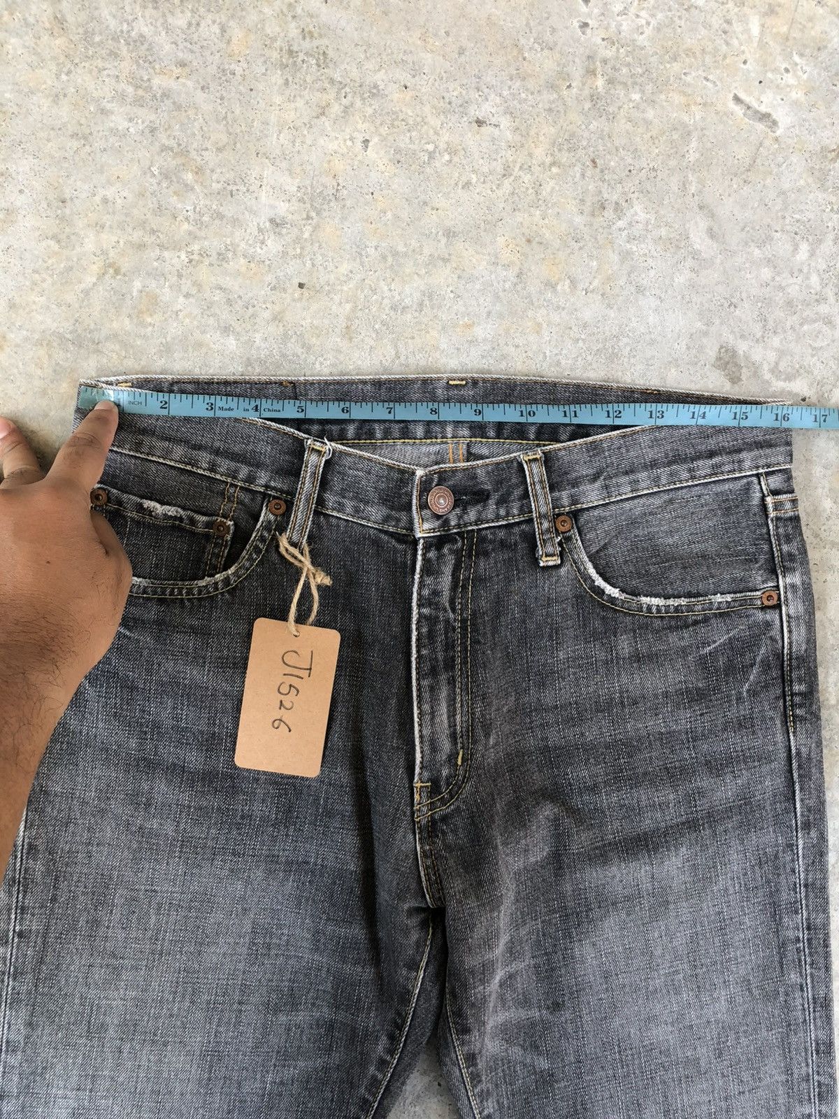 If Six Was Nine Japanese Uniqlo Flared Jeans Bootcut Distressed Jeans Size US 32 / EU 48 - 21 Thumbnail