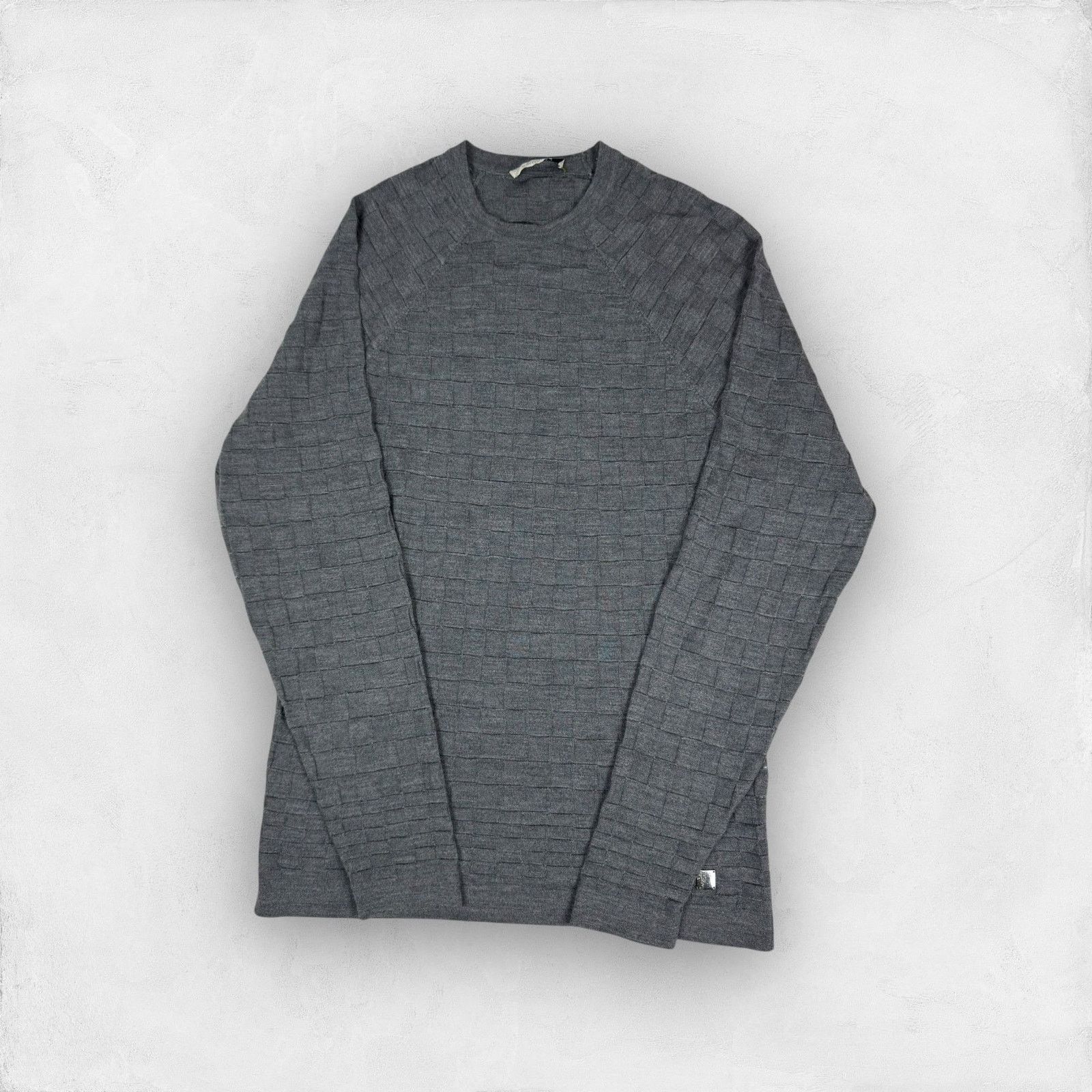 Japanese Brand × Versace Versace Women's Gray Knit Crew Neck Pullover Sweater Medium Size M / US 6-8 / IT 42-44 - 1 Thumbnail