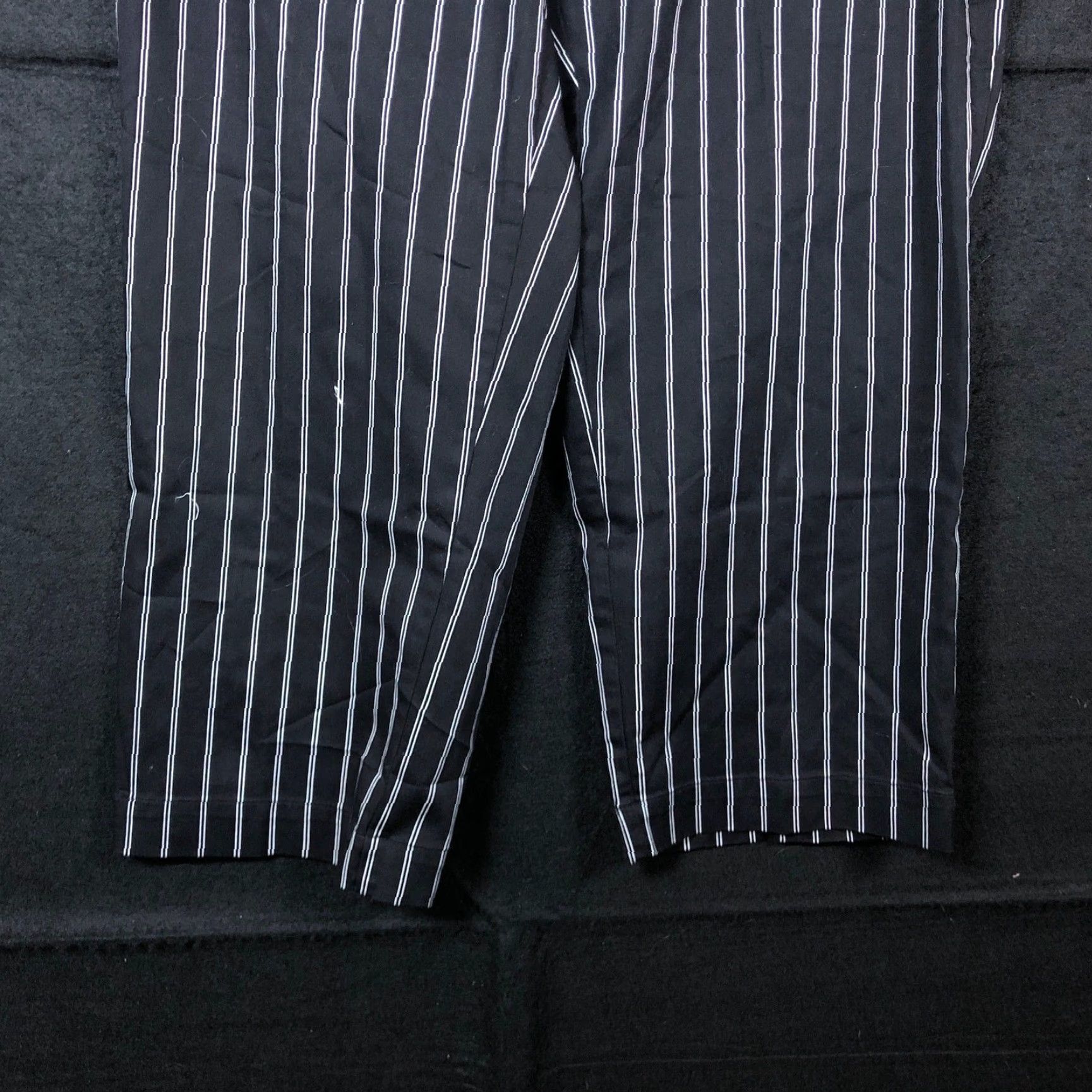 Vintage Chicos Womens Pants Black White Striped Pull on Side Zip Ankle Stretch 1(M) Size 28" / US 6 / IT 42 - 3 Thumbnail