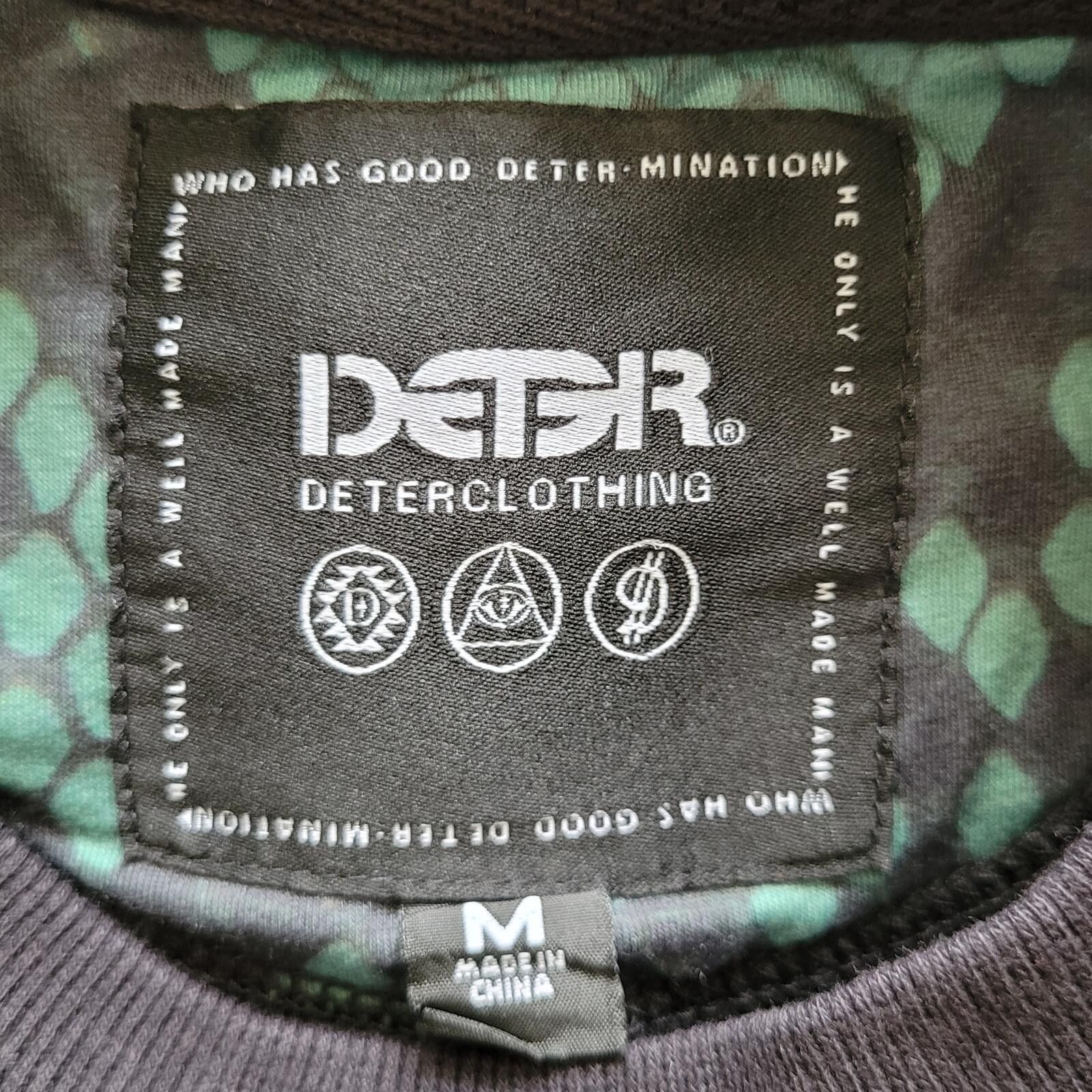 Other DETER Clothing Men’s Med Green Snake Print Sweatshirt Size US M / EU 48-50 / 2 - 3 Thumbnail