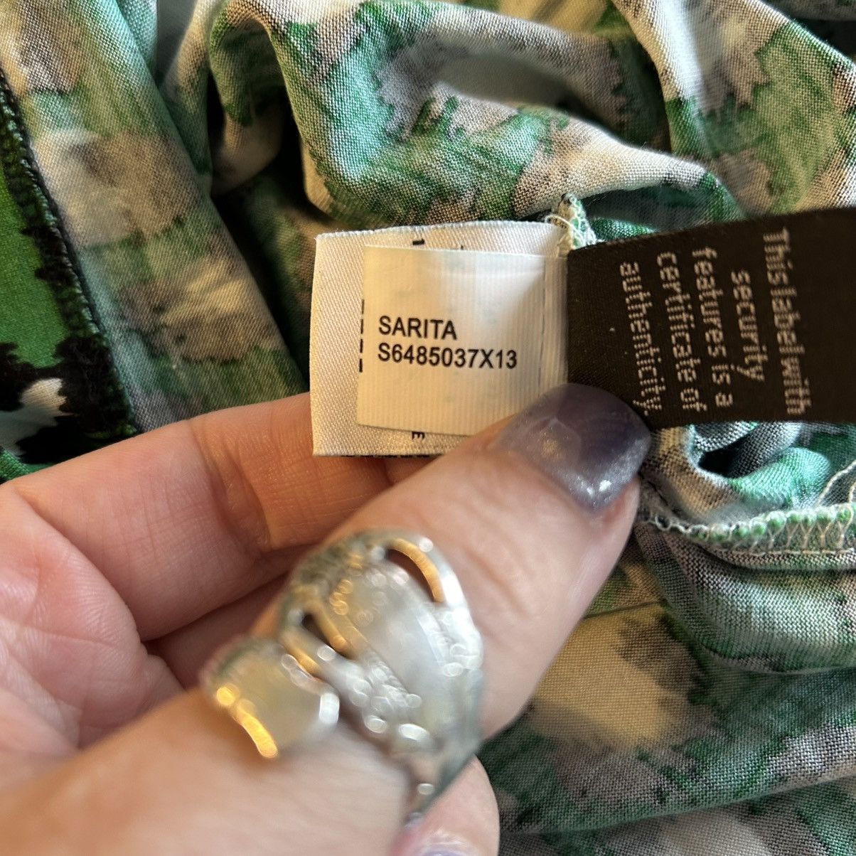 Diane von Furstenberg Diane Von Fustenberg green leopard print LS silk blend M Size M / US 6-8 / IT 42-44 - 9 Thumbnail