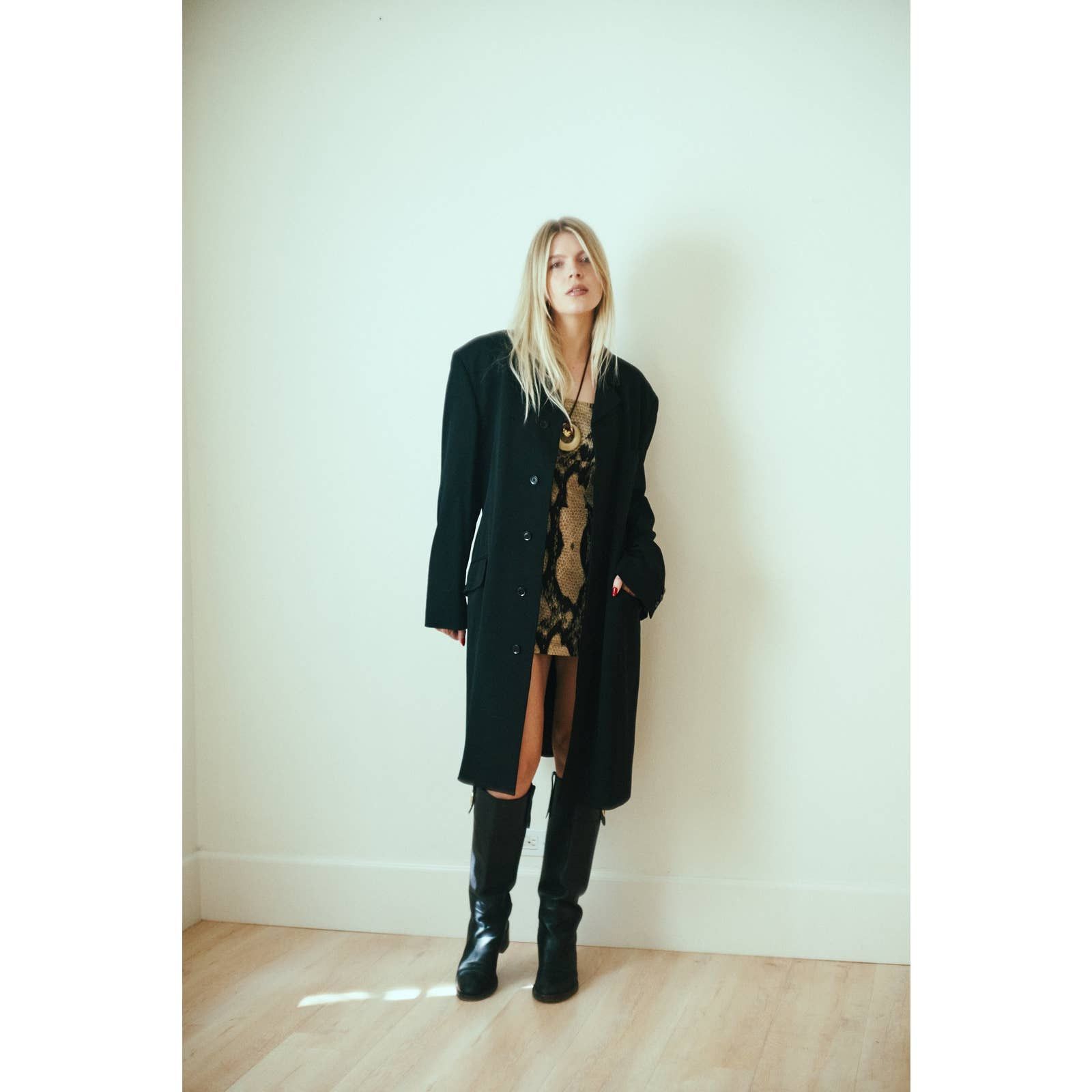 Vintage Katherine Hamnett London 1980s Black Overcoat