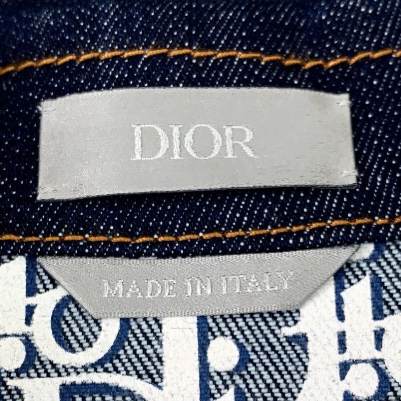 Dior Dior Dark blue inner logo full print cotton lapel long-slee Size US S / EU 44-46 / 1 - 6 Thumbnail