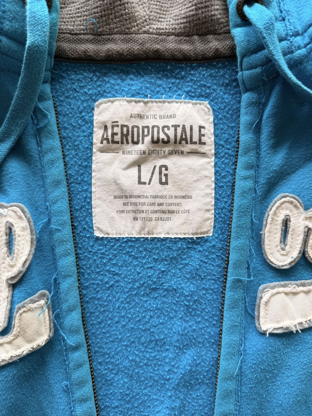 Aeropostale Blue Aeropostale Zip up hoodie Size US L / EU 52-54 / 3 - 3 Thumbnail