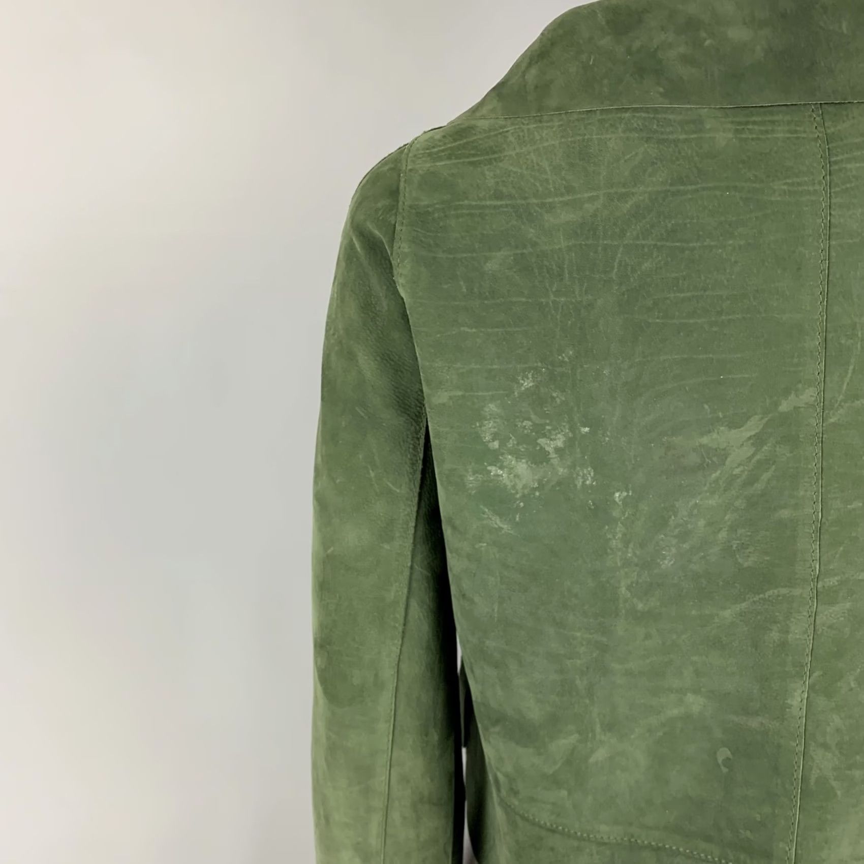 Marni MARNI Jacket Womens 4 Green Size Suede Buttoned Size S / US 4 / IT 40 - 4 Thumbnail