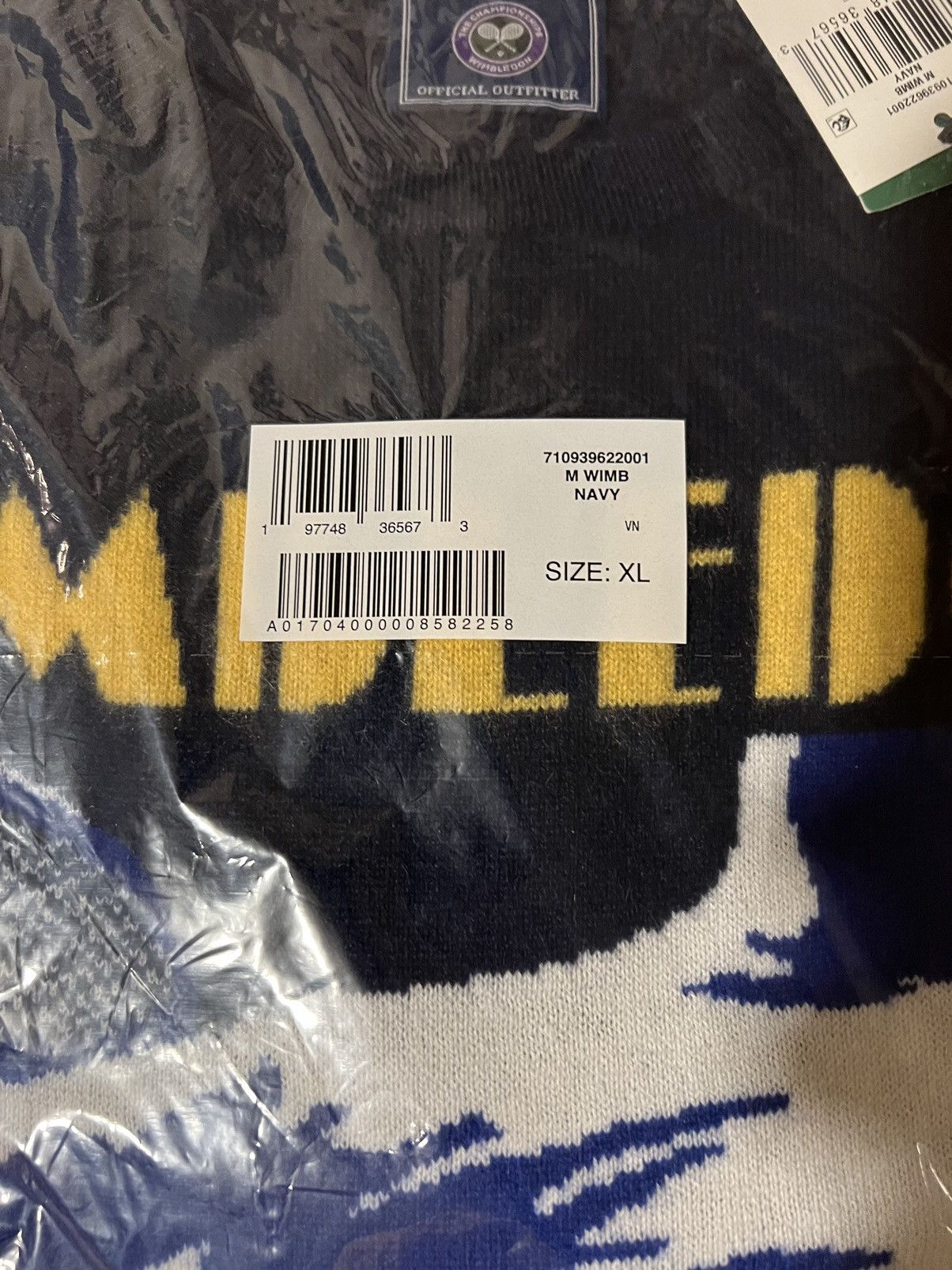 Polo Ralph Lauren Polo Ralph Lauren Wimbledon Cashmere Graphic Sweater Navy XL Size US XL / EU 56 / 4 - 6 Thumbnail