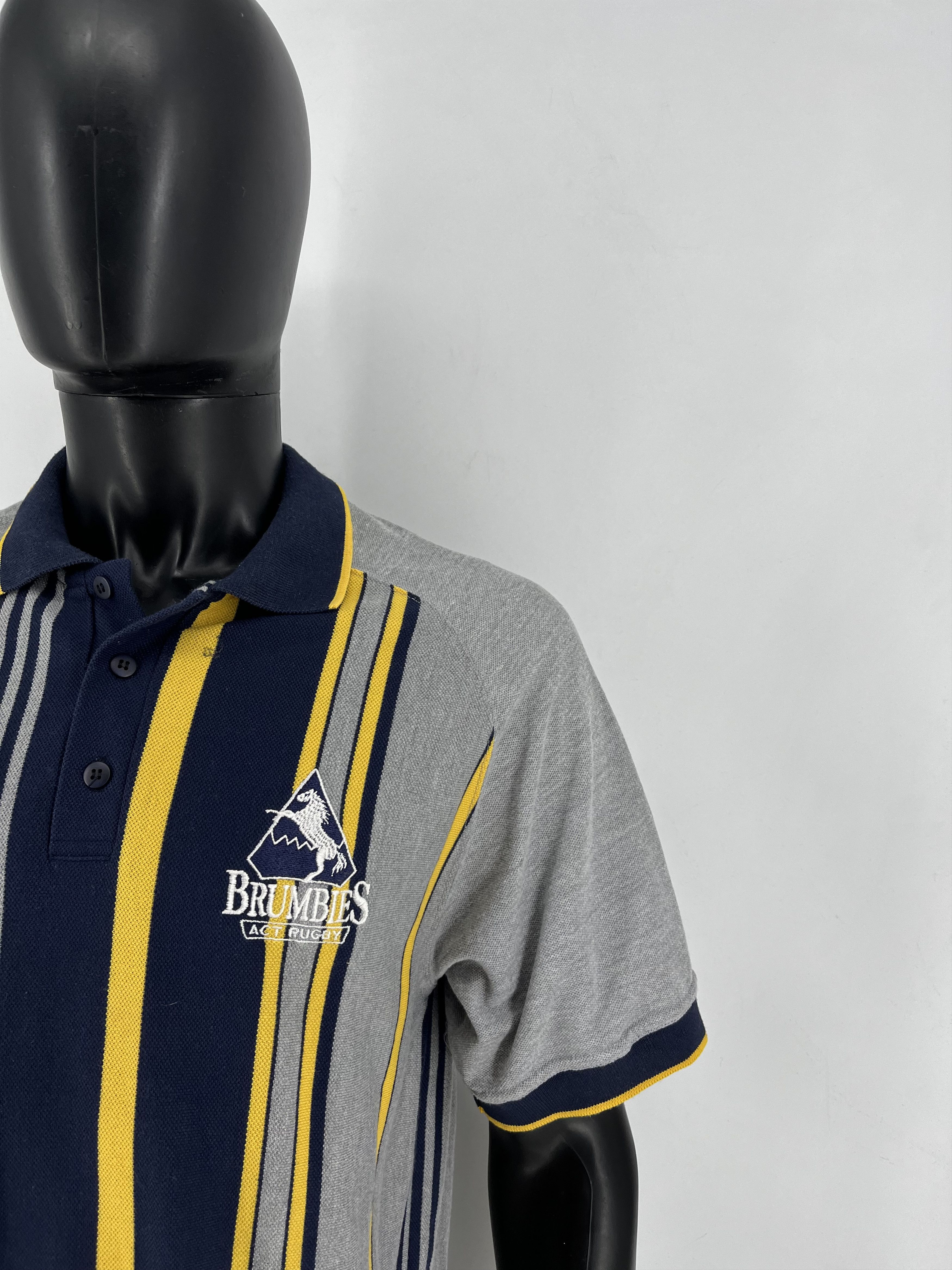 Vintage Vintage Coopers ACT Brumbies Licensed Super 12 Polo Shirt Size US M / EU 48-50 / 2 - 7 Thumbnail