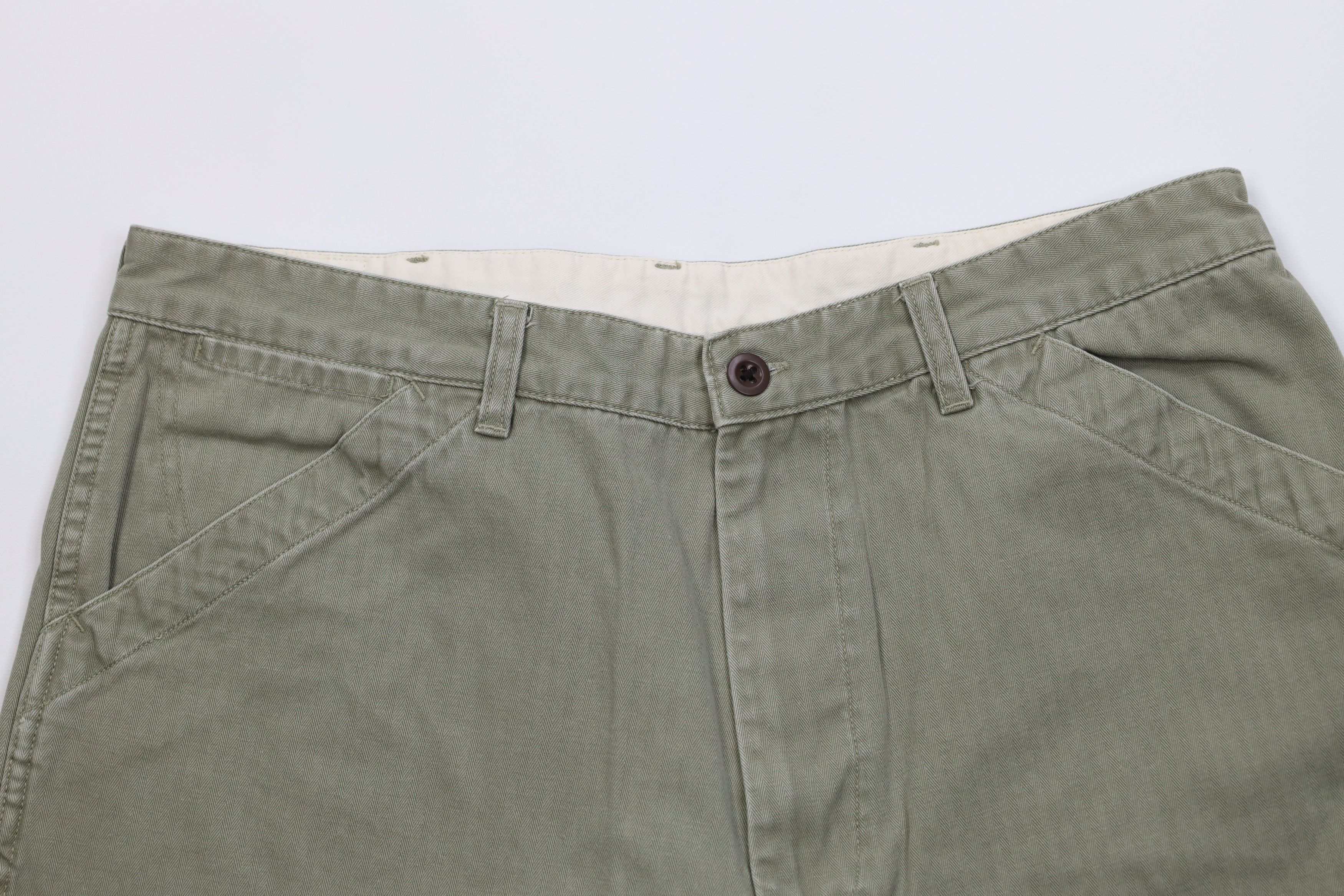 Ralph Lauren Vintage 90s Polo Sport Ralph Lauren HBT Workwear Shorts Size US 36 / EU 52 - 2 Thumbnail