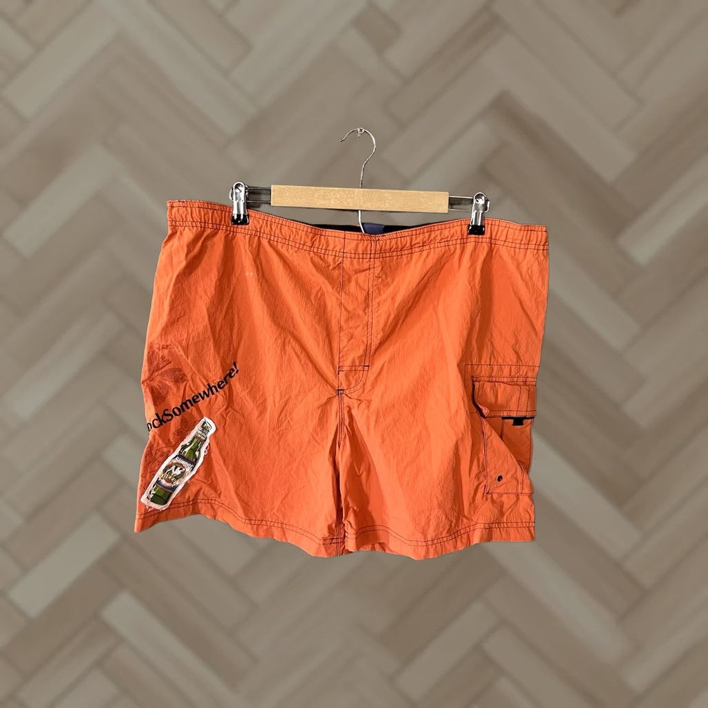 Big Dogs VINTAGE Big Dogs Trunks Orange 90s Beer 5 Oclock Somewhere sz XL Mens Size US 36 / EU 52 - 1 Thumbnail
