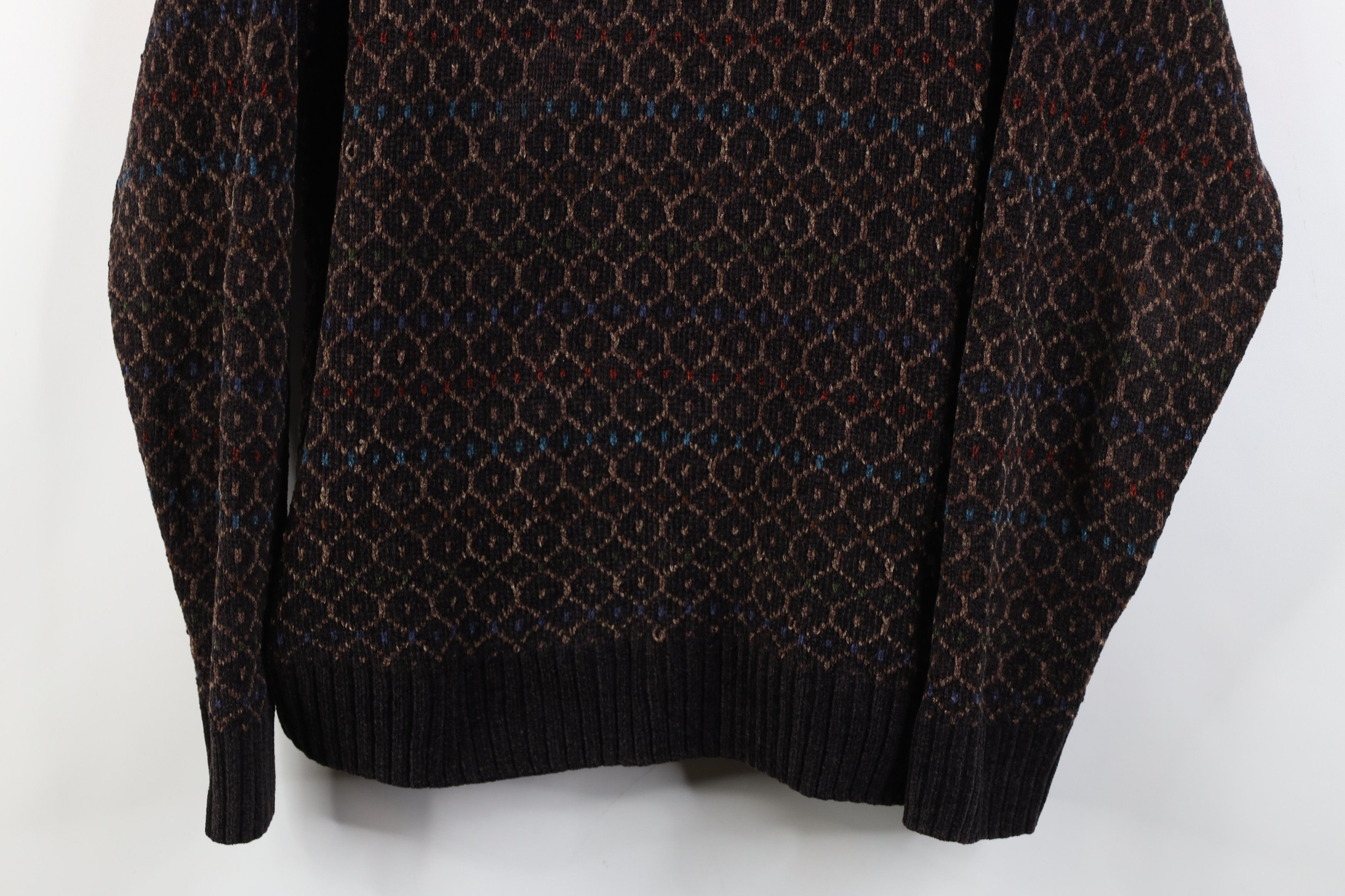 Vintage Vintage 90s Streetwear Fleece Knit Crewneck Sweater Brown Size US S / EU 44-46 / 1 - 3 Thumbnail