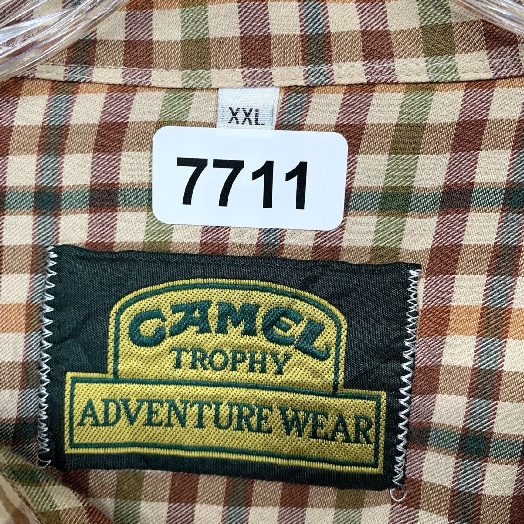 Camel VINTAGE Camel Cigarettes Shirt Men 2XL Plaid Cotton Long Sleeve Button-Up Casual Travel Retro 80s 90s Size US XXL / EU 58 / 5 - 3 Thumbnail