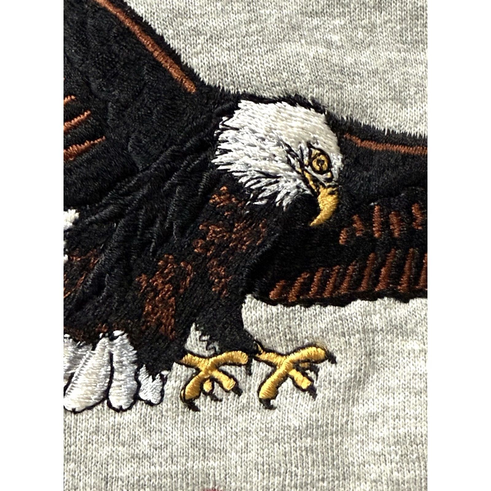 Vintage VINTAGE Headwaters Sweatshirt Crewneck NWT 90s Eye Of The Eagle Graphic Print Large USA Mens Size US L / EU 52-54 / 3 - 4 Thumbnail