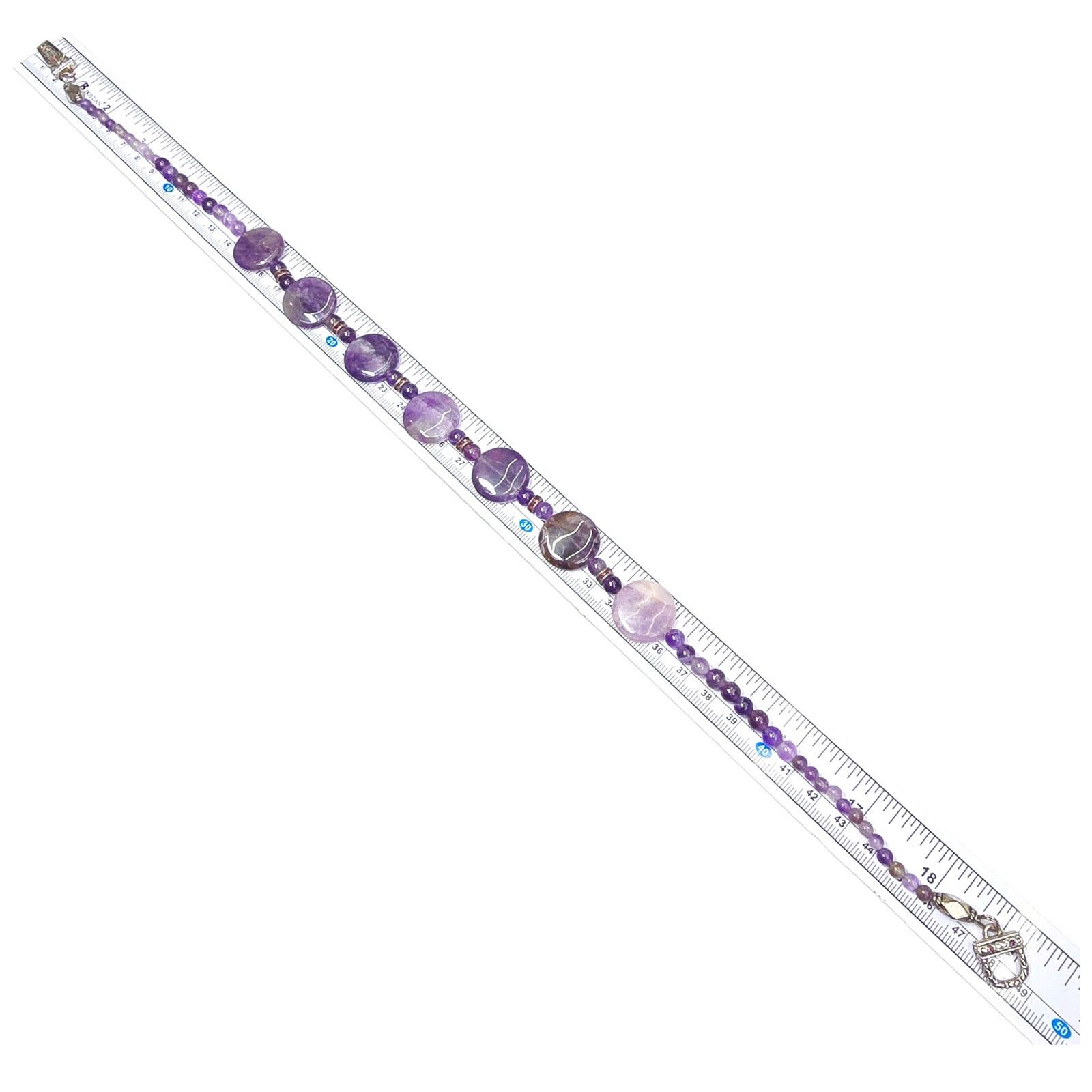 Other Amethyst Beaded Necklace w/ Magnetic Clasp Size ONE SIZE - 7 Thumbnail