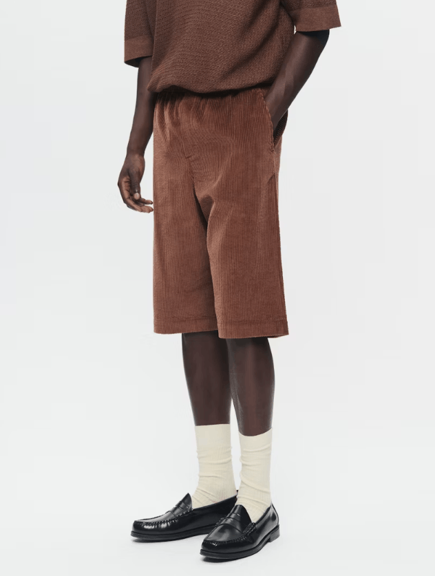 BNWT SS25 WOOD WOOD BRETT CORDUROY SHORTS M