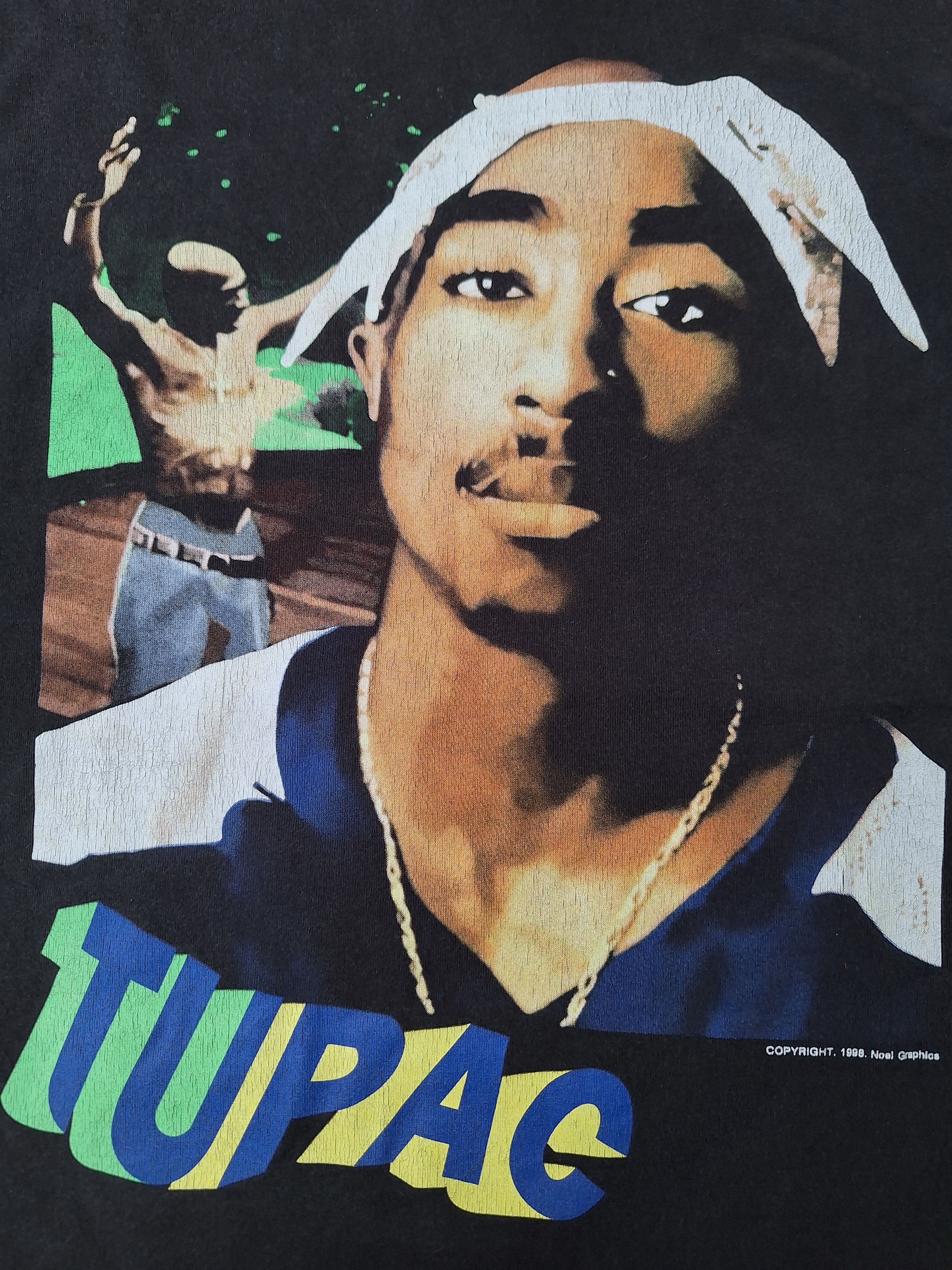 Japanese Brand Vintage 2 pac tupac shakur Its A Set Up So Keep Ya Head Up Size US L / EU 52-54 / 3 - 3 Thumbnail