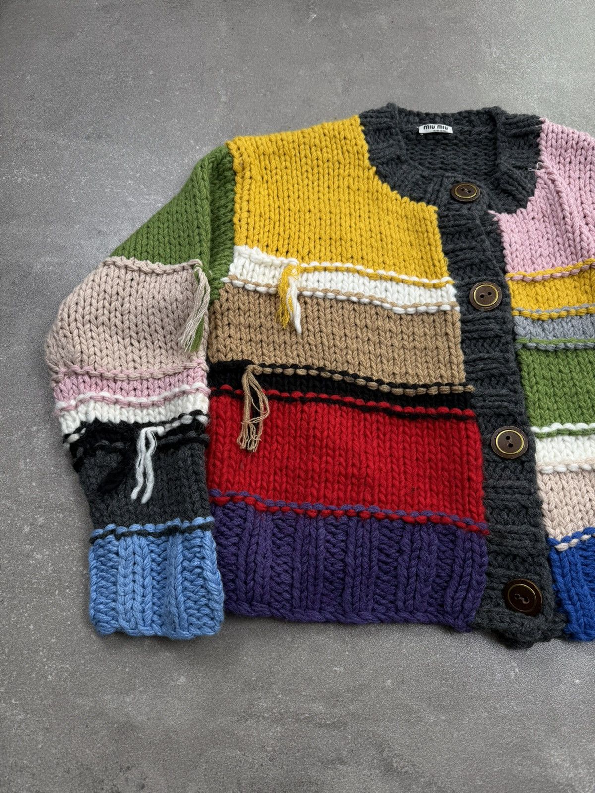 Miu Miu Miu Miu cardigan knitwear 2020s old money luxury Size L / US 10 / IT 46 - 3 Thumbnail