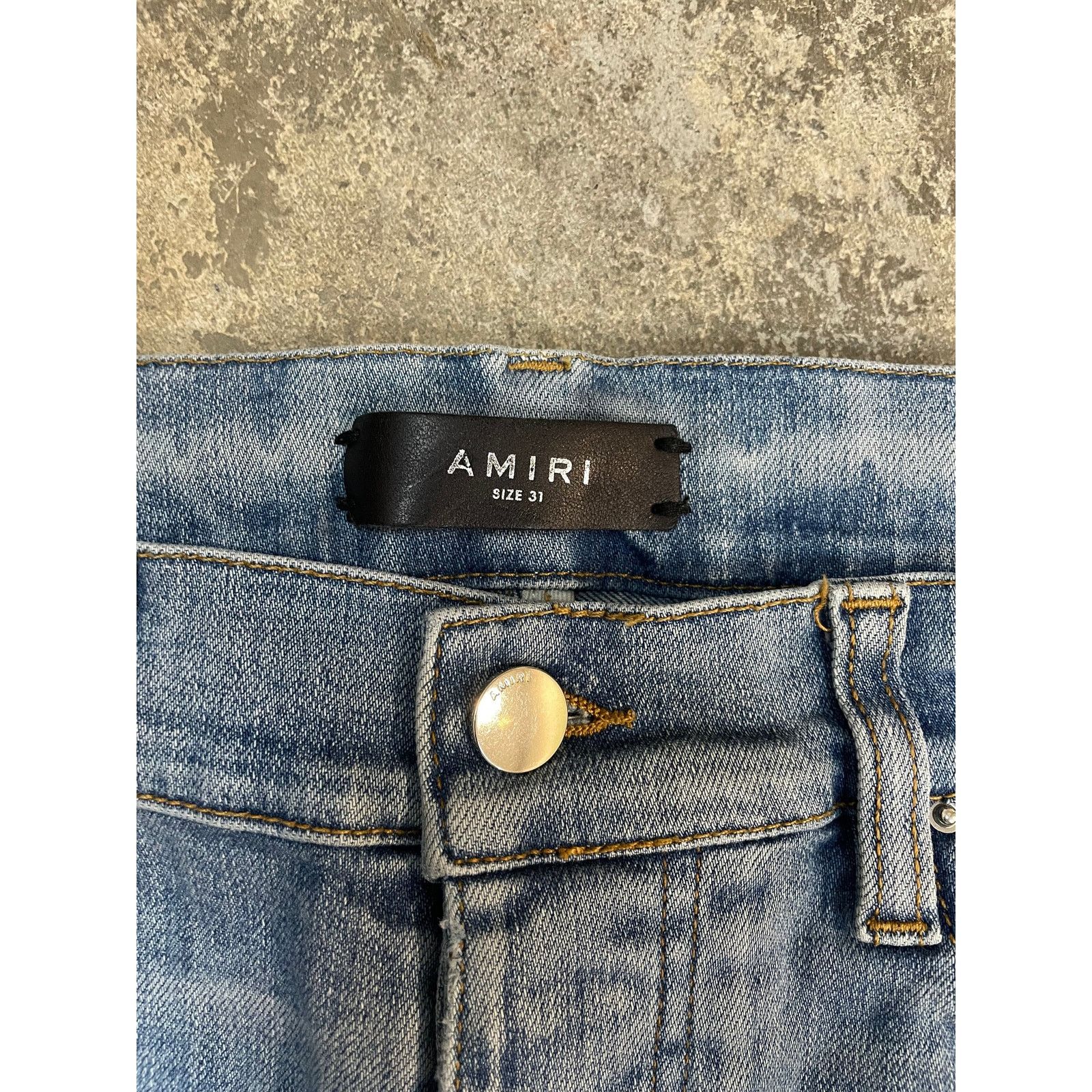 Amiri Amiri Blue Bandana Mx1 31 Used Size US 31 - 2 Thumbnail