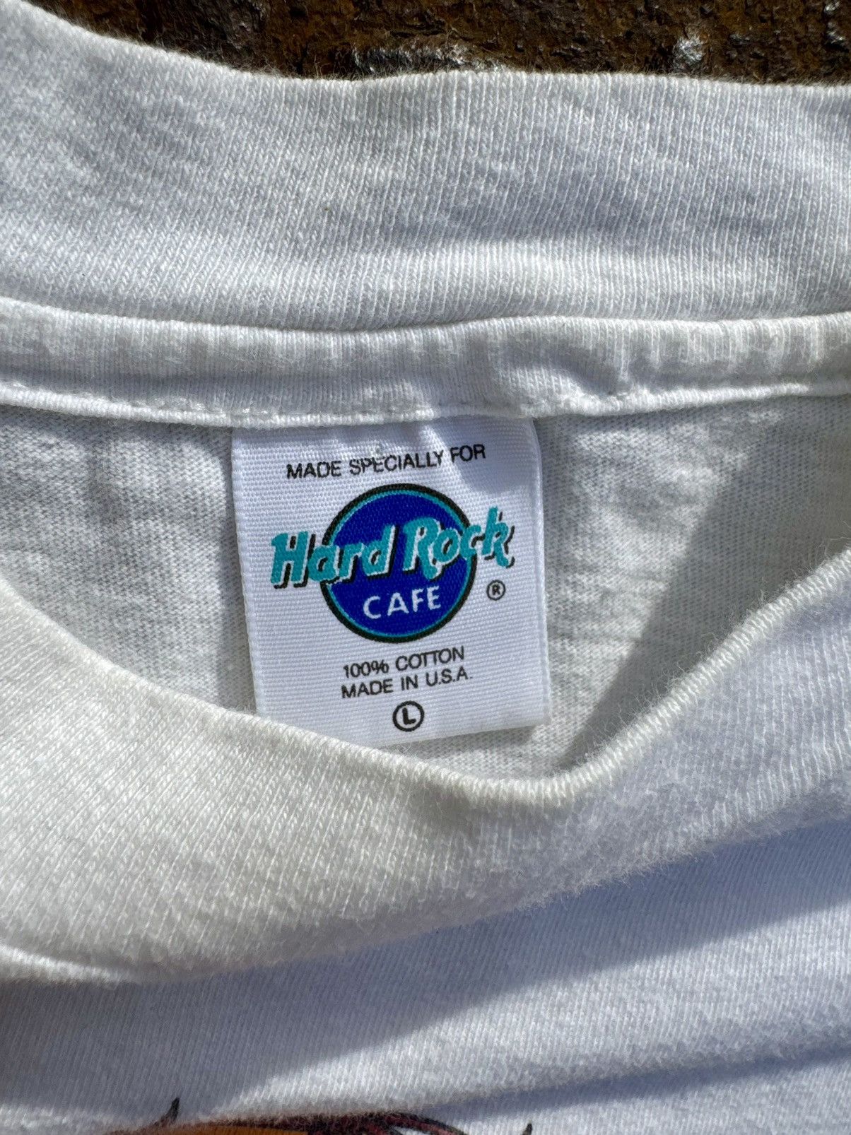 Band Tees × Hard Rock Cafe × Vintage 1996 Hard Rock Cafe Houston Vintage 90’s Texas T-Shirt Size US L / EU 52-54 / 3 - 5 Thumbnail