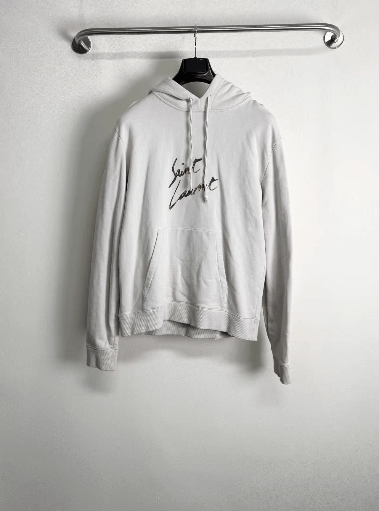 Saint Laurent Paris Saint Laurent YSL Distressed Logo Hoodie Size US M / EU 48-50 / 2 - 1 Thumbnail