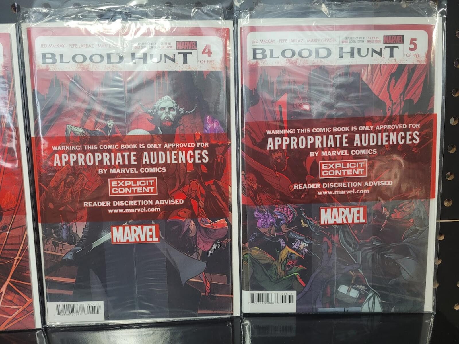 Marvel Comics Blood Hunt #1-5 Complete Red Band Set Marvel 2024 NM Size ONE SIZE - 4 Thumbnail