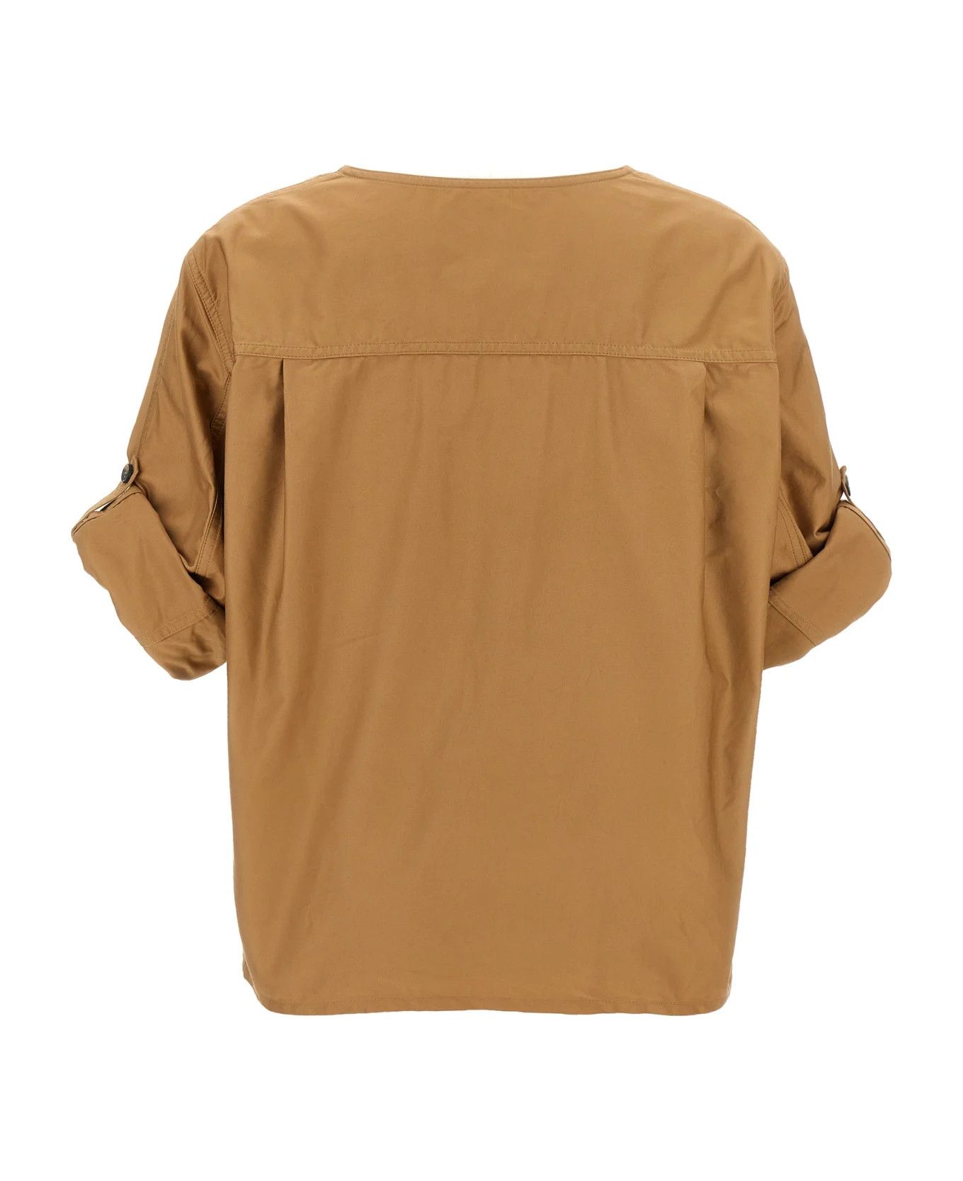 Saint Laurent Paris o1y0126 Blouse in Camel Size M / US 6-8 / IT 42-44 - 3 Thumbnail