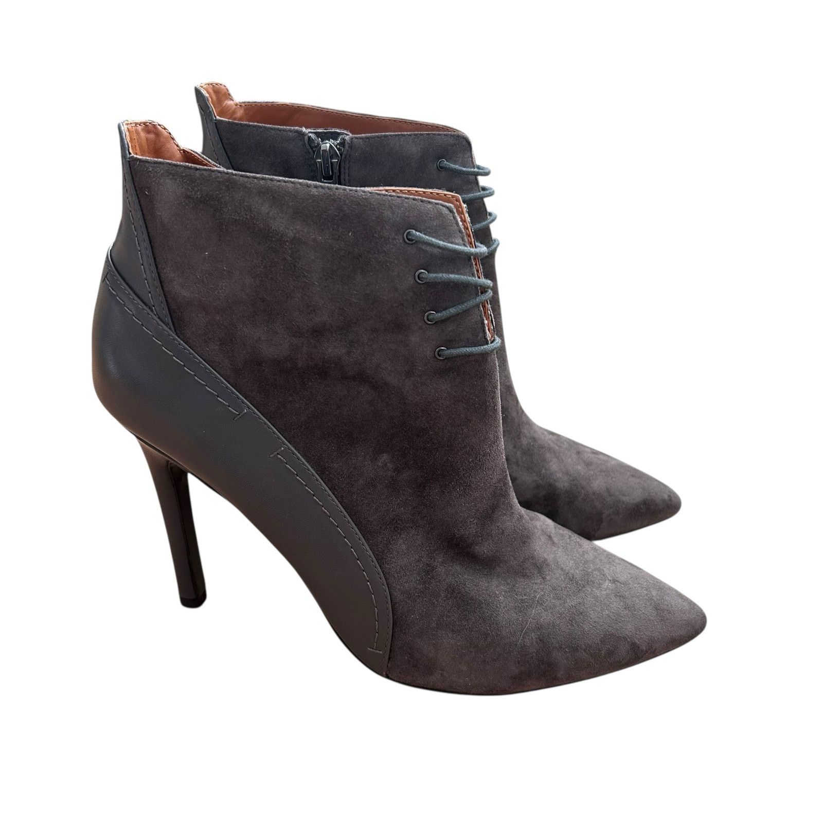 Other Halston Gray Suede Irene Stiletto Boots Sz 10 Size US 10 / IT 40 - 2 Thumbnail